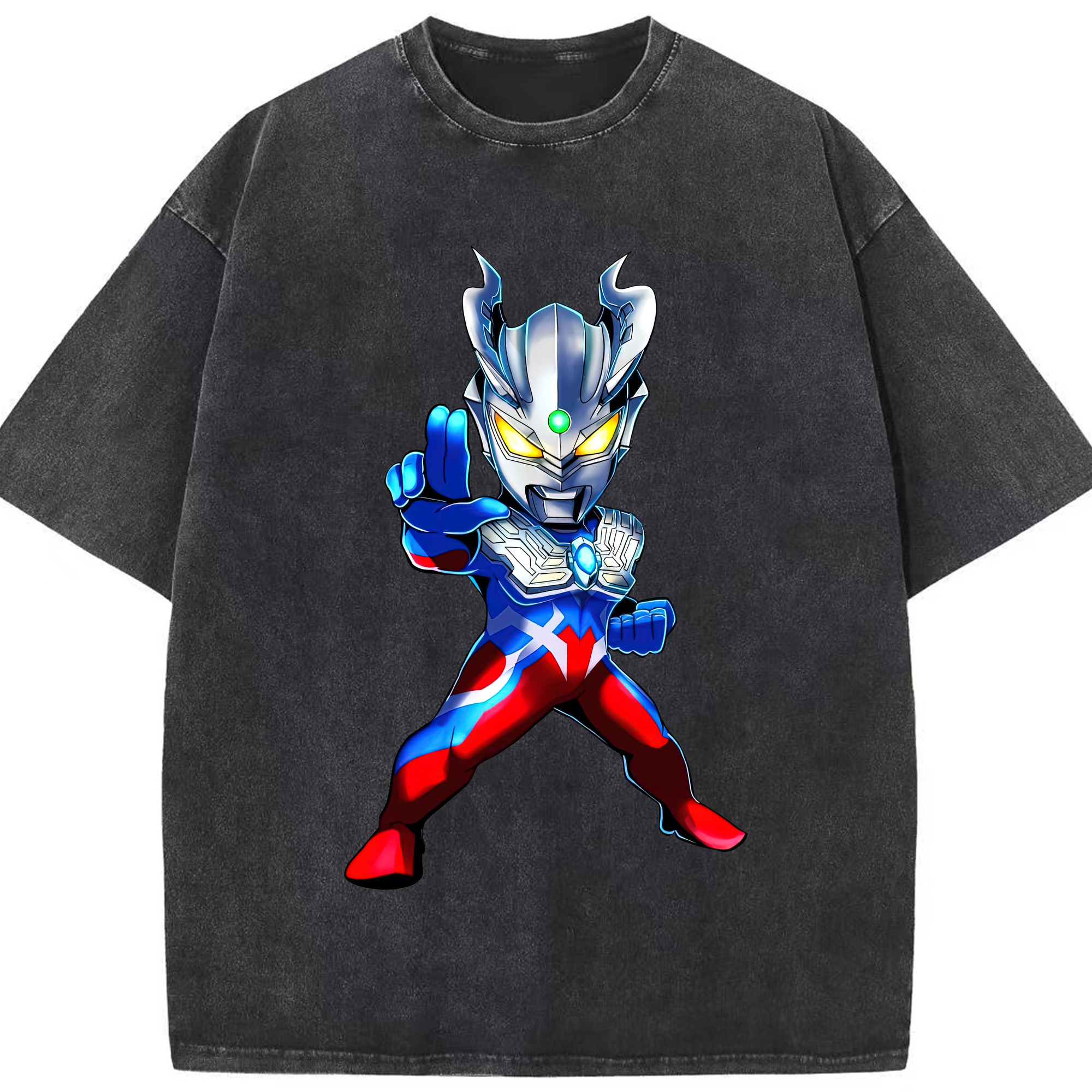 （画像用） ウルトラマン Ultraman 綿100% ヴィンテージ風 半袖Tシャツ（フロントプリント）