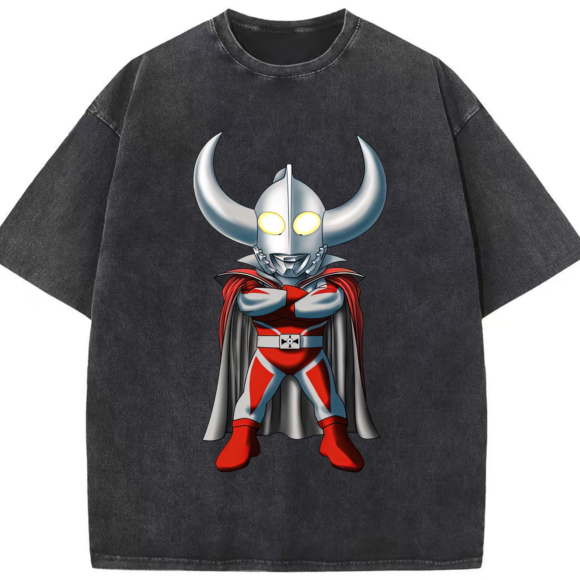 （画像用） ウルトラマン Ultraman 綿100% ヴィンテージ風 半袖Tシャツ（フロントプリント）