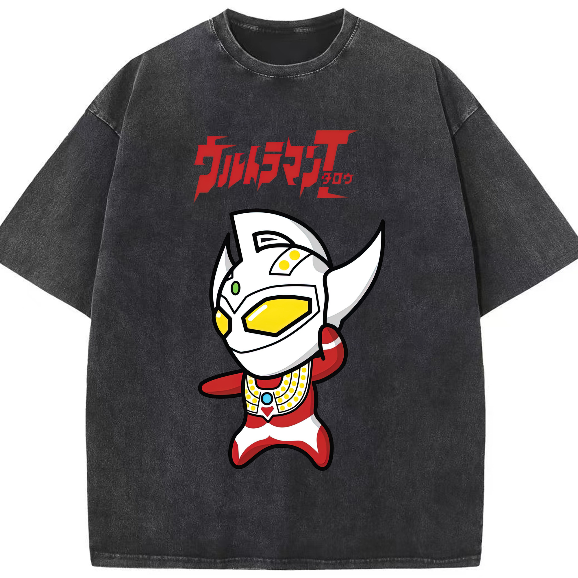 （画像用） ウルトラマン Ultraman 綿100% ヴィンテージ風 半袖Tシャツ（フロントプリント）