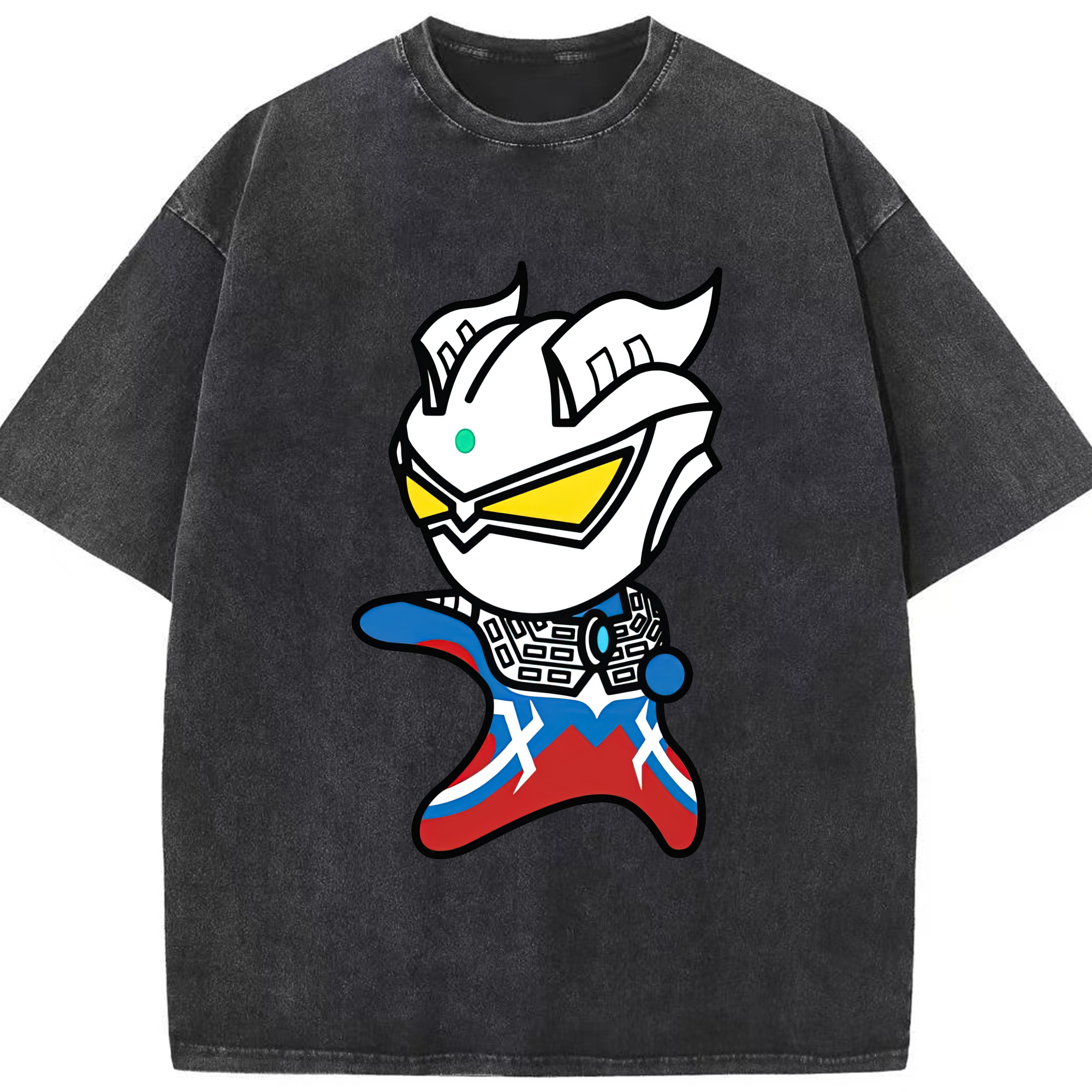 （画像用） ウルトラマン Ultraman 綿100% ヴィンテージ風 半袖Tシャツ（フロントプリント）
