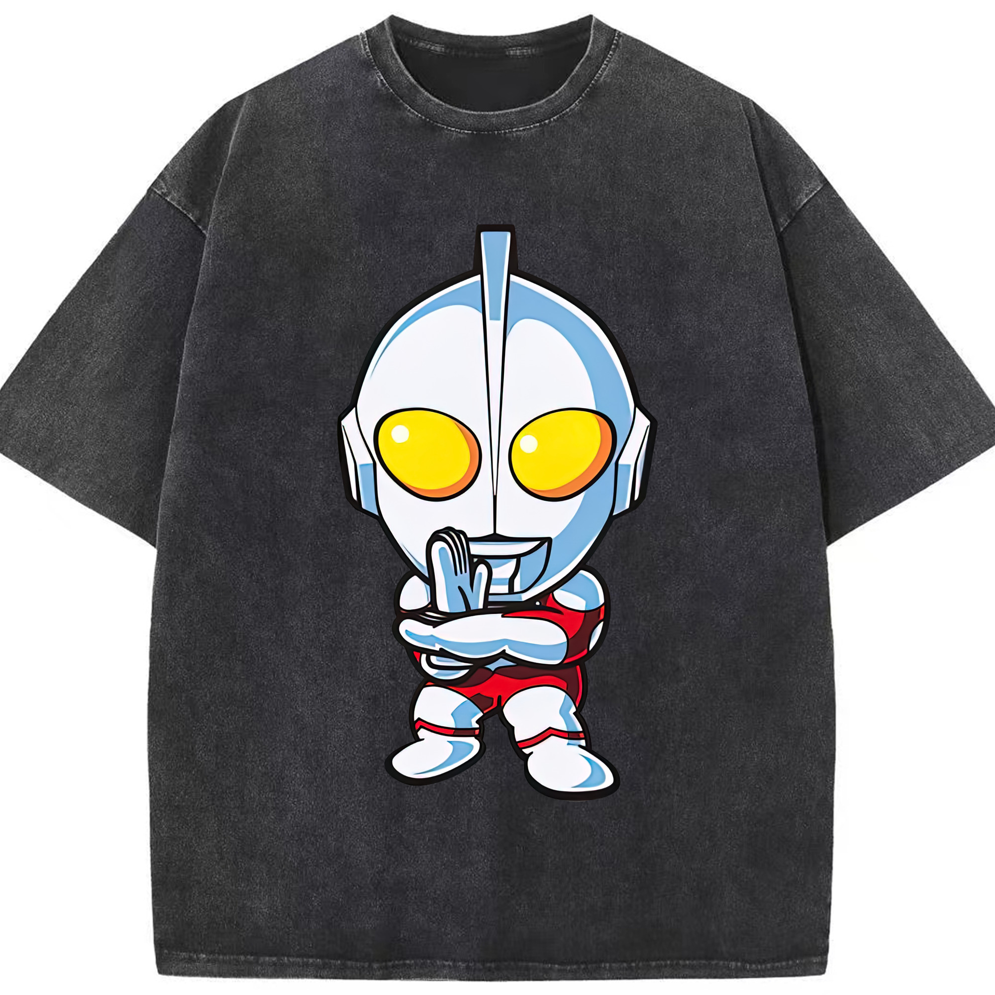 （画像用） ウルトラマン Ultraman 綿100% ヴィンテージ風 半袖Tシャツ（フロントプリント）