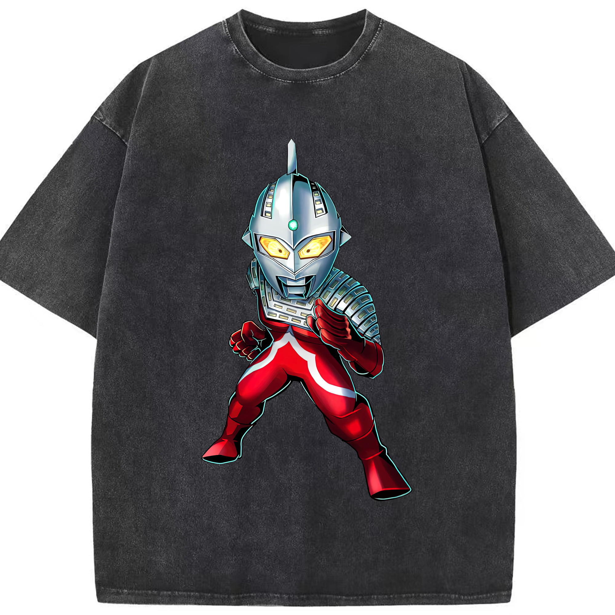 （画像用） ウルトラマン Ultraman 綿100% ヴィンテージ風 半袖Tシャツ（フロントプリント）