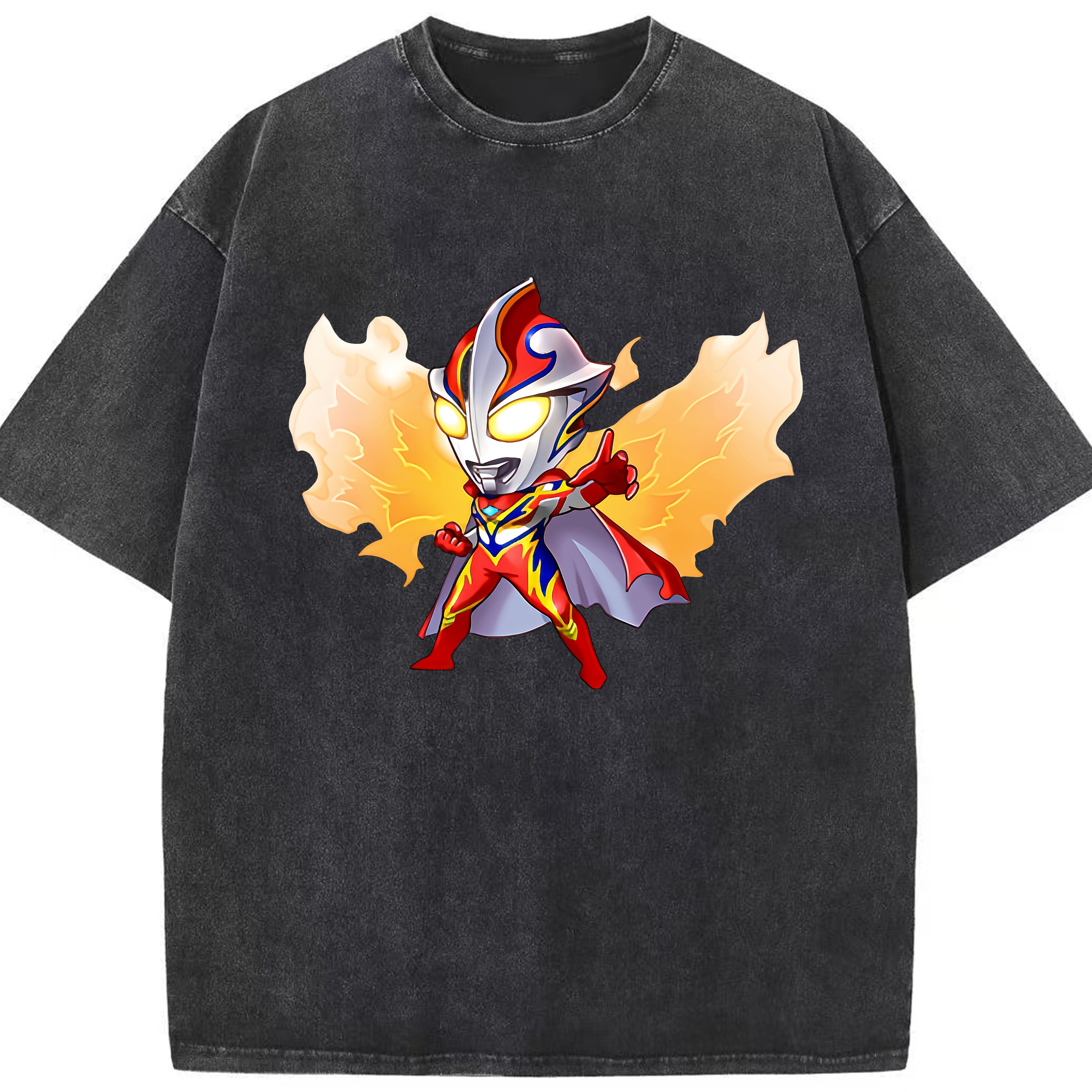 （画像用） ウルトラマン Ultraman 綿100% ヴィンテージ風 半袖Tシャツ（フロントプリント）