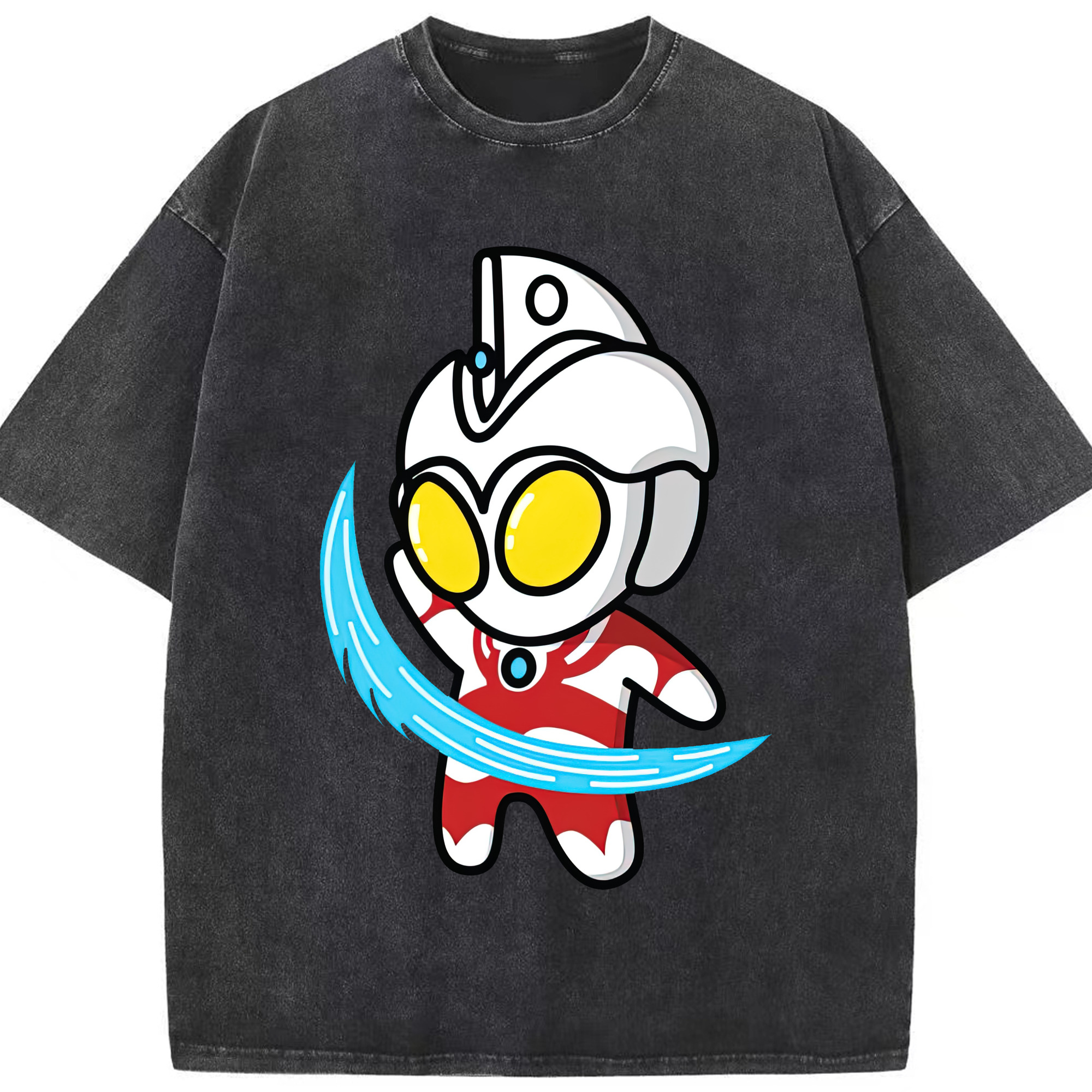（画像用） ウルトラマン Ultraman 綿100% ヴィンテージ風 半袖Tシャツ（フロントプリント）