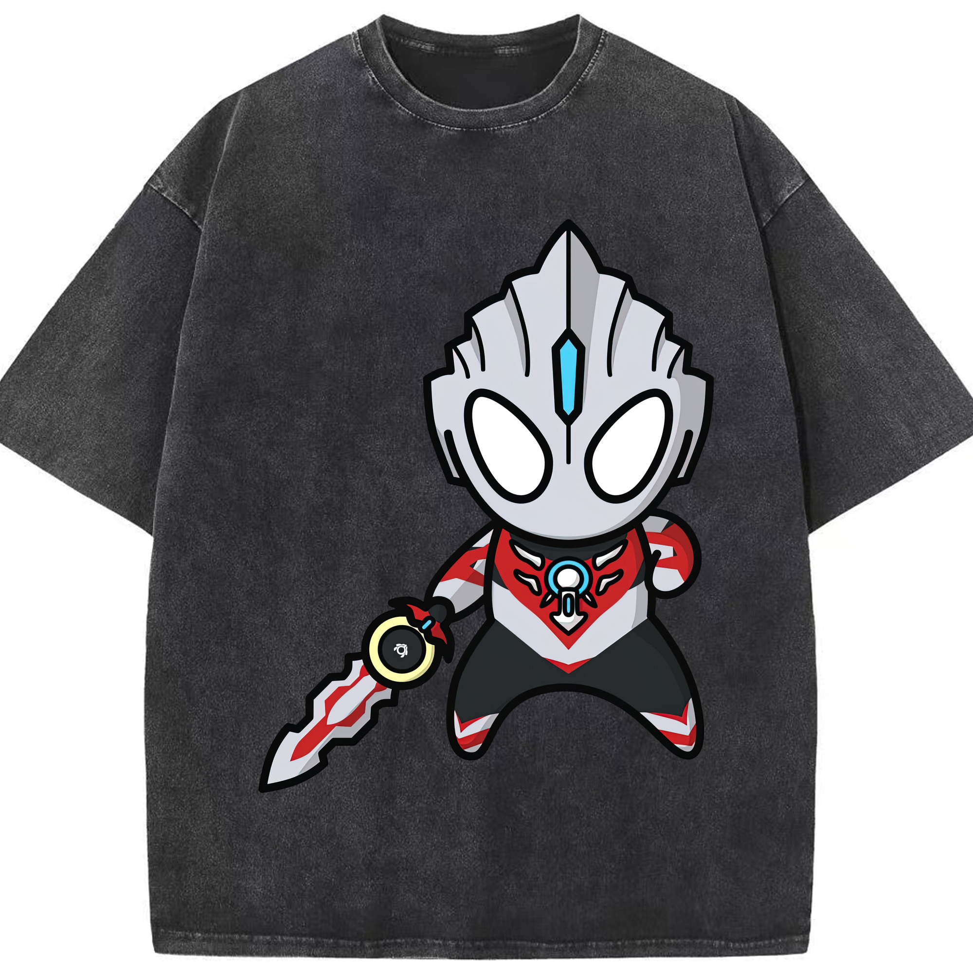 （画像用） ウルトラマン Ultraman 綿100% ヴィンテージ風 半袖Tシャツ（フロントプリント）
