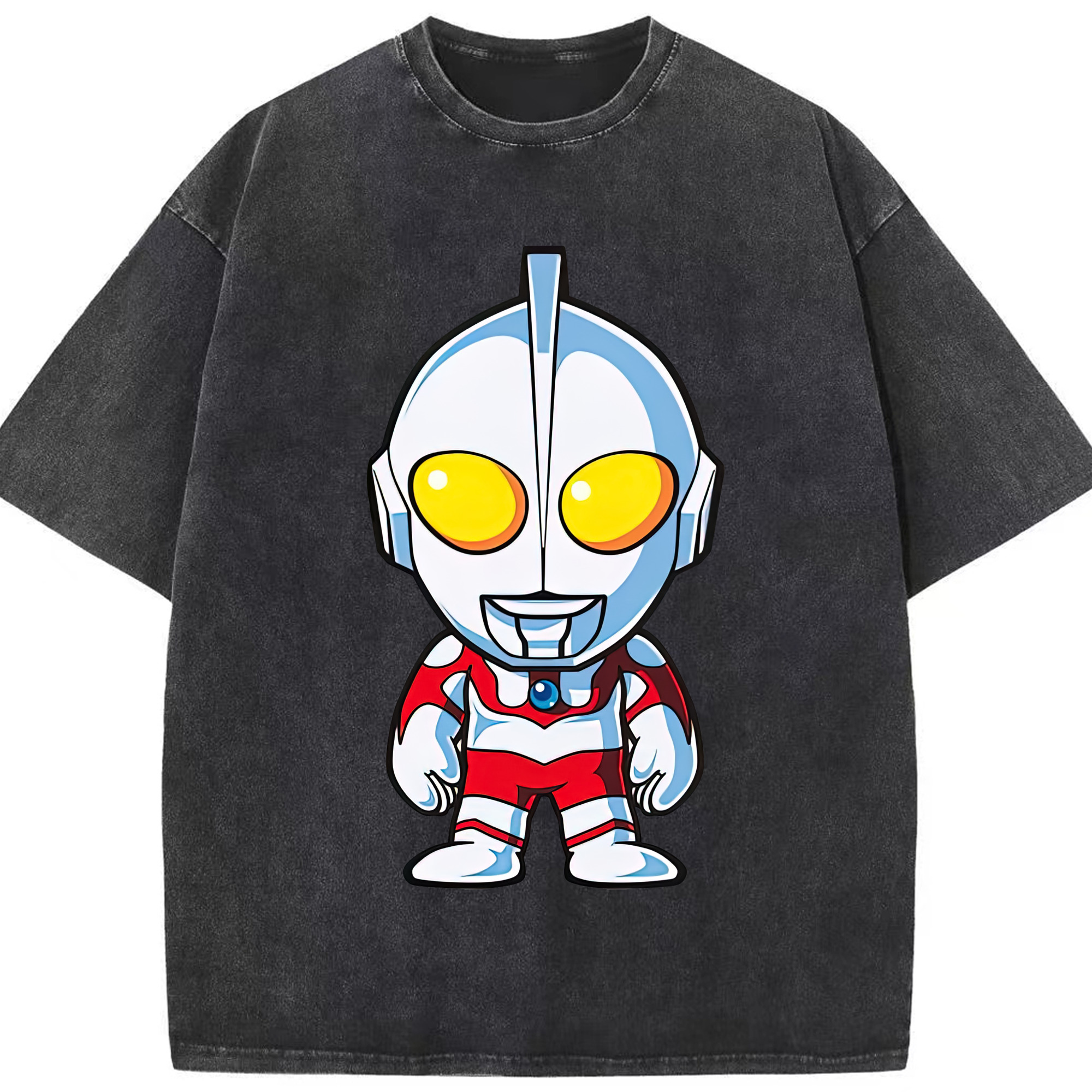 （画像用） ウルトラマン Ultraman 綿100% ヴィンテージ風 半袖Tシャツ（フロントプリント）