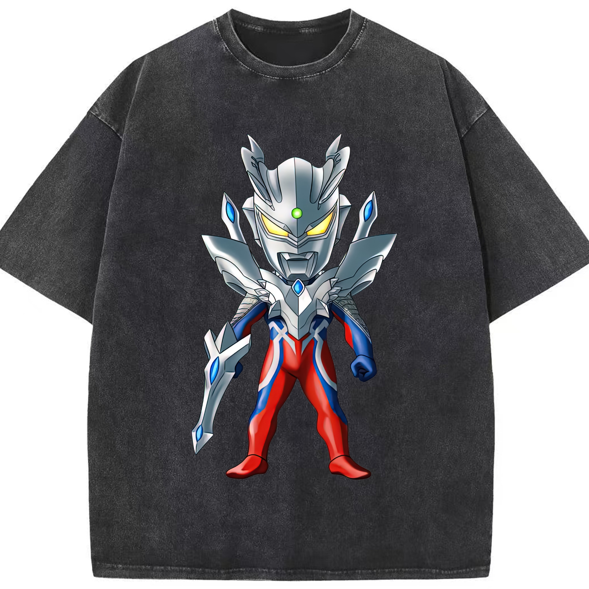 （画像用） ウルトラマン Ultraman 綿100% ヴィンテージ風 半袖Tシャツ（フロントプリント）