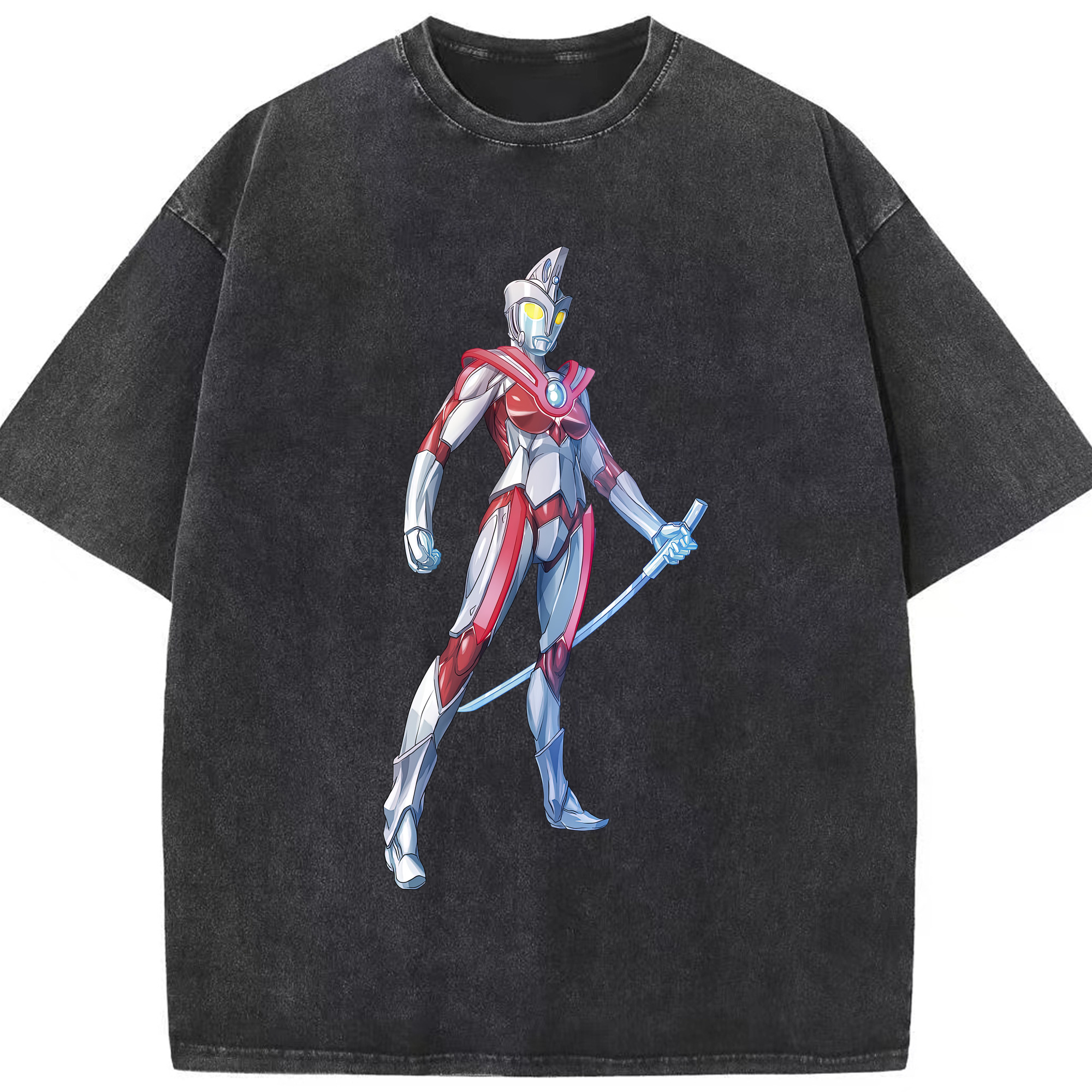（画像用） ウルトラマン Ultraman 綿100% ヴィンテージ風 半袖Tシャツ（フロントプリント）