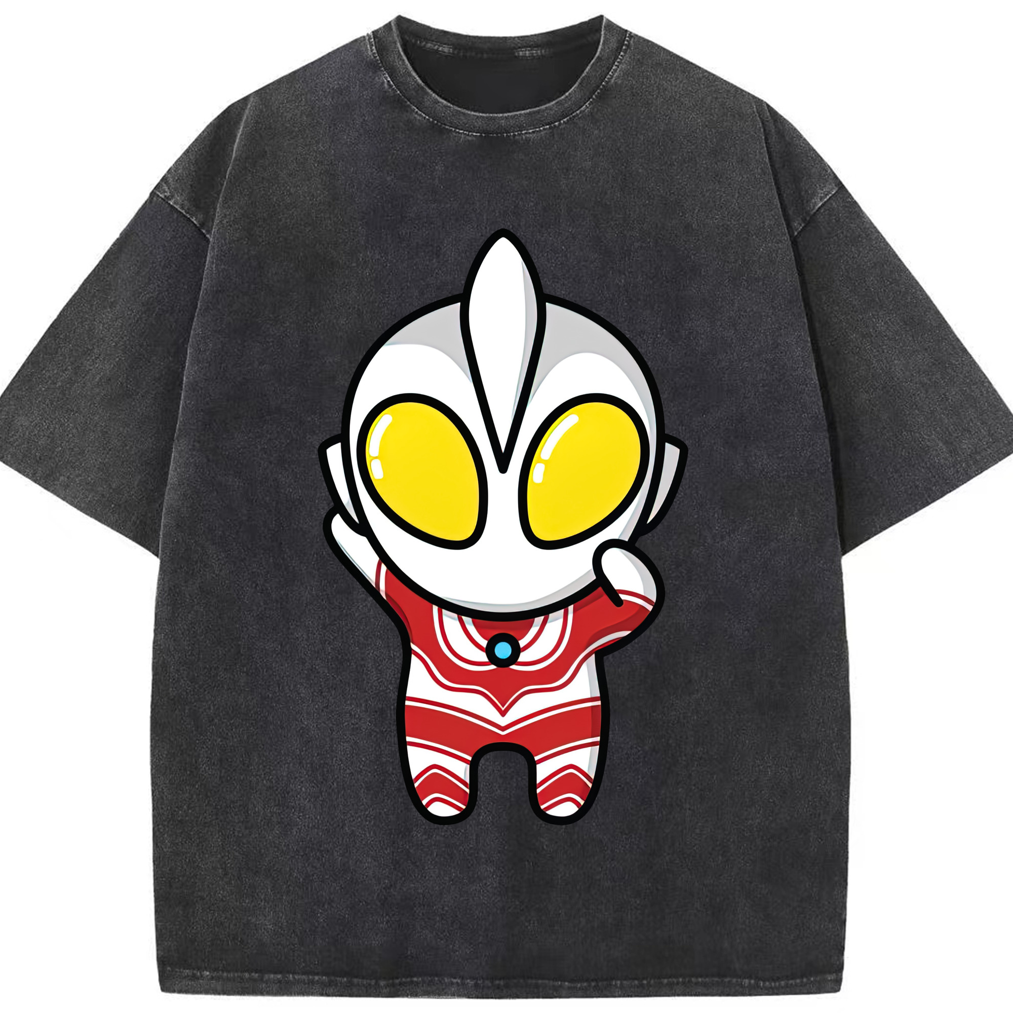 （画像用） ウルトラマン Ultraman 綿100% ヴィンテージ風 半袖Tシャツ（フロントプリント）
