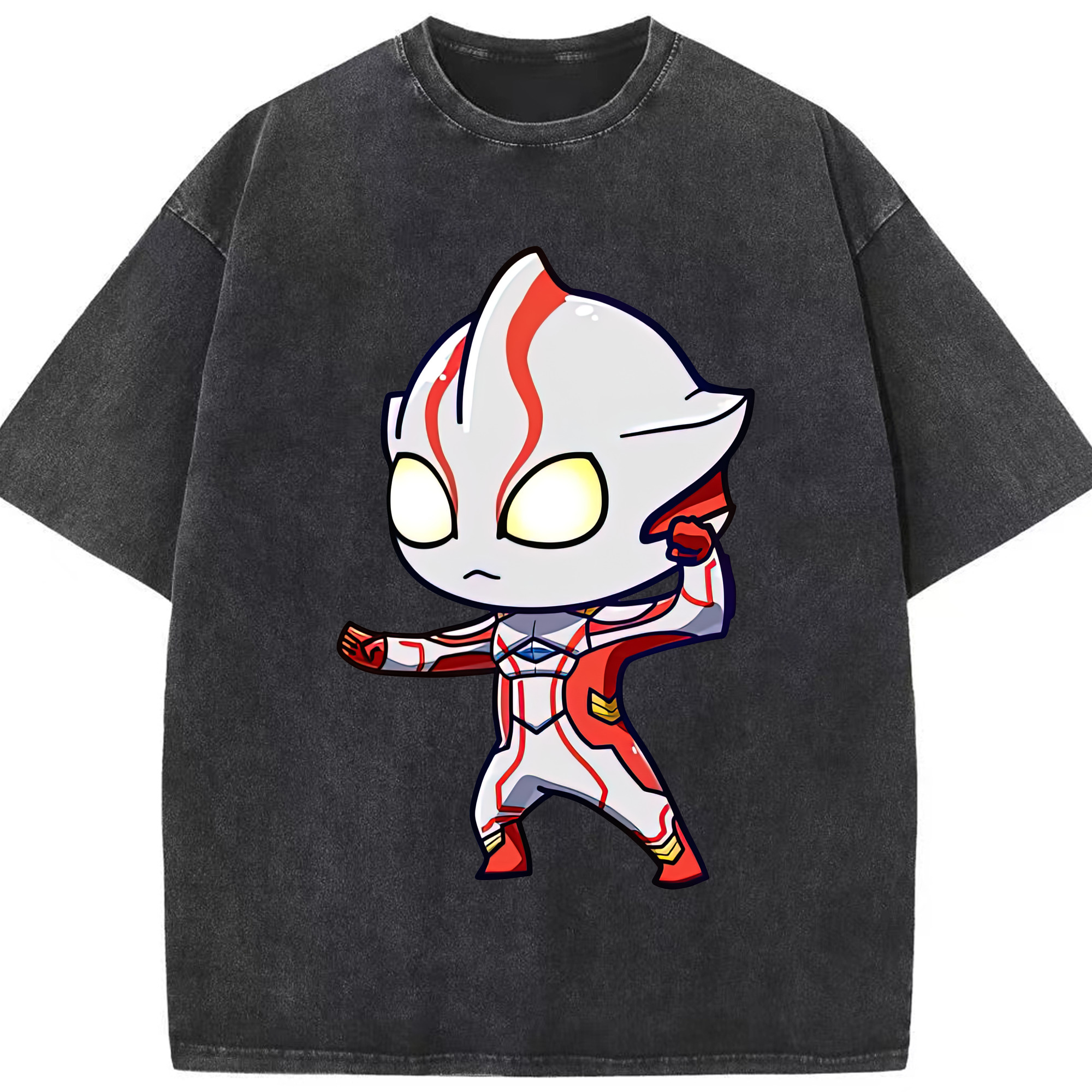 （画像用） ウルトラマン Ultraman 綿100% ヴィンテージ風 半袖Tシャツ（フロントプリント）