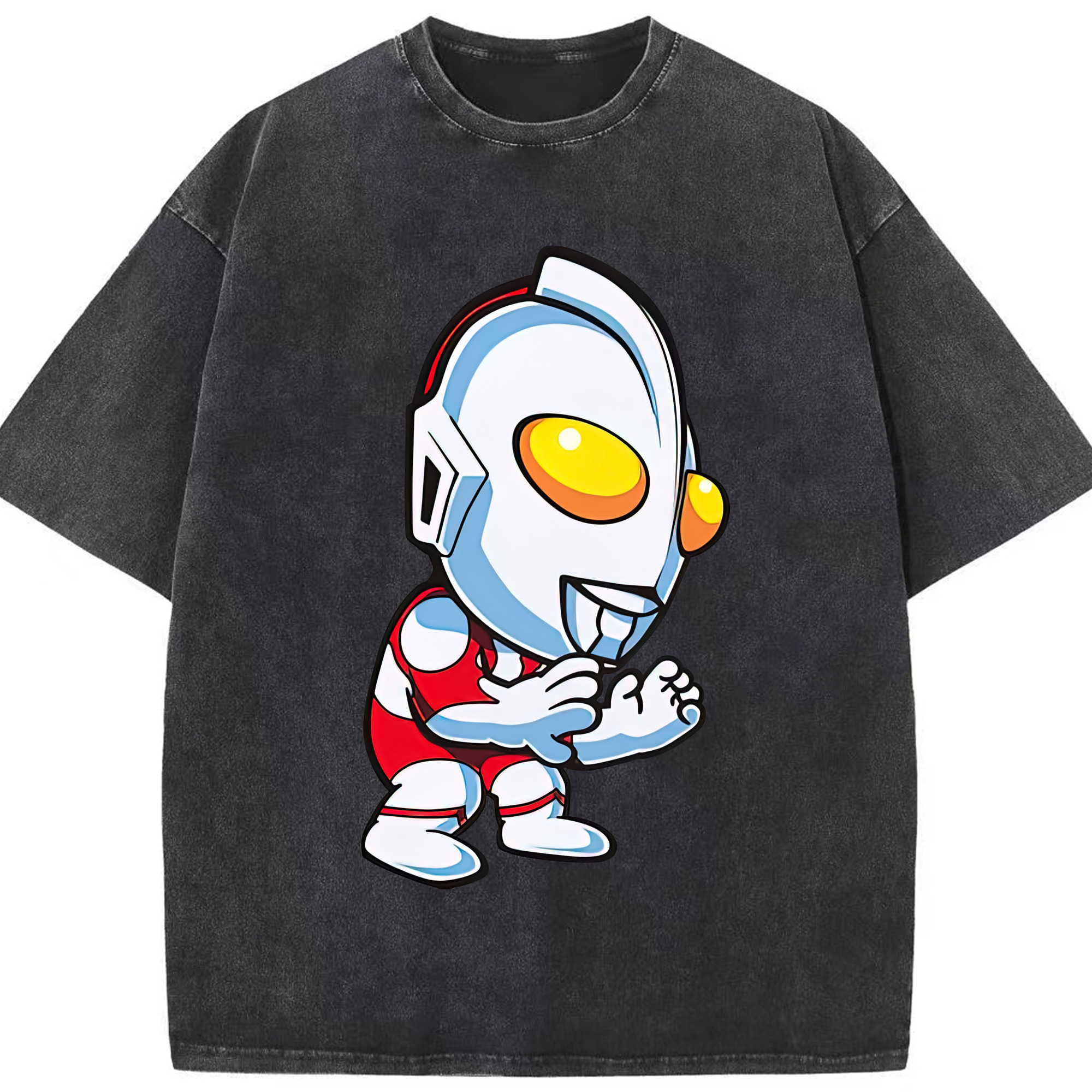 （画像用） ウルトラマン Ultraman 綿100% ヴィンテージ風 半袖Tシャツ（フロントプリント）