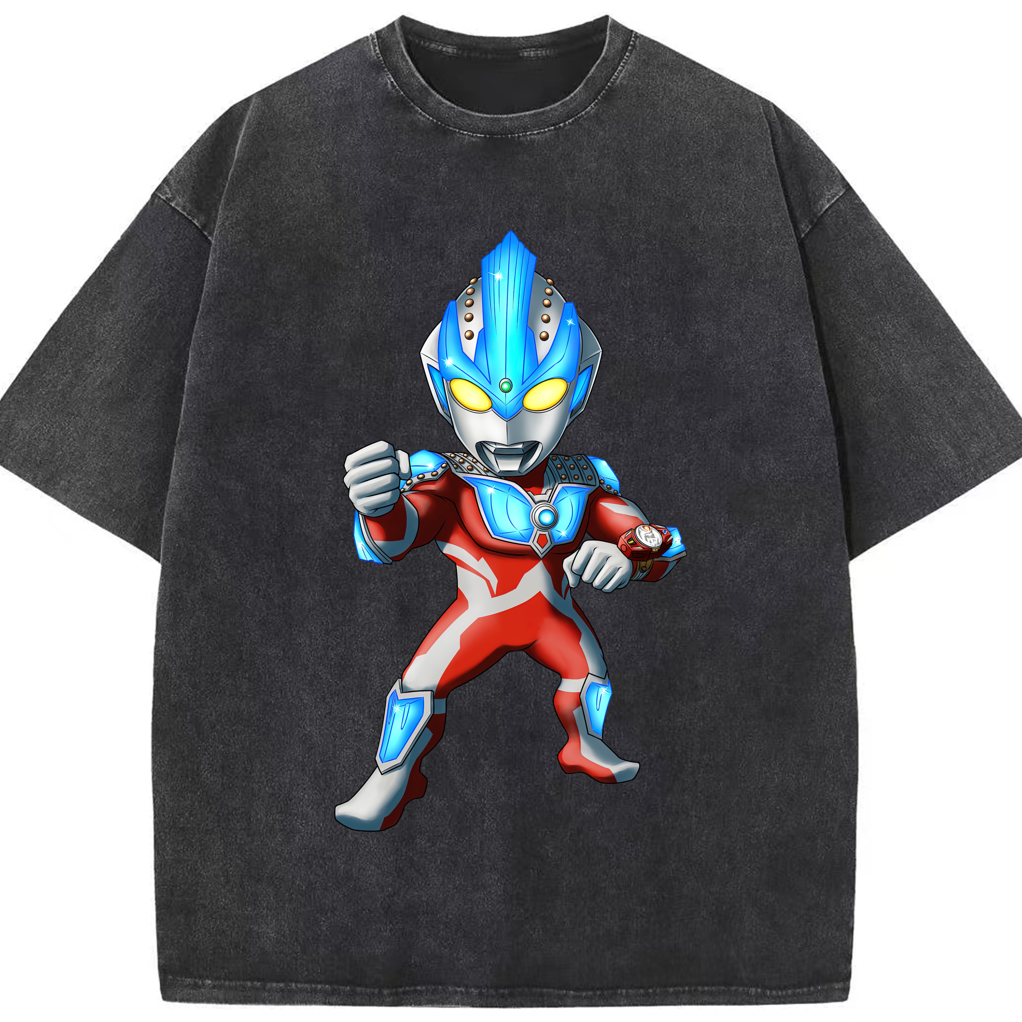 （画像用） ウルトラマン Ultraman 綿100% ヴィンテージ風 半袖Tシャツ（フロントプリント）
