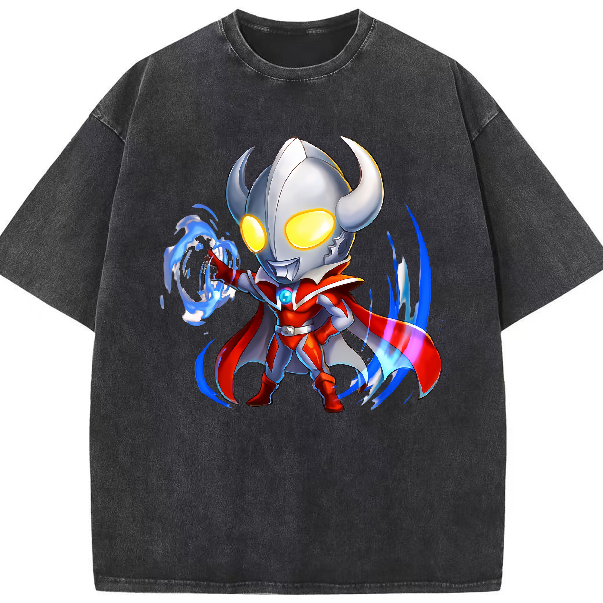 （画像用） ウルトラマン Ultraman 綿100% ヴィンテージ風 半袖Tシャツ（フロントプリント）
