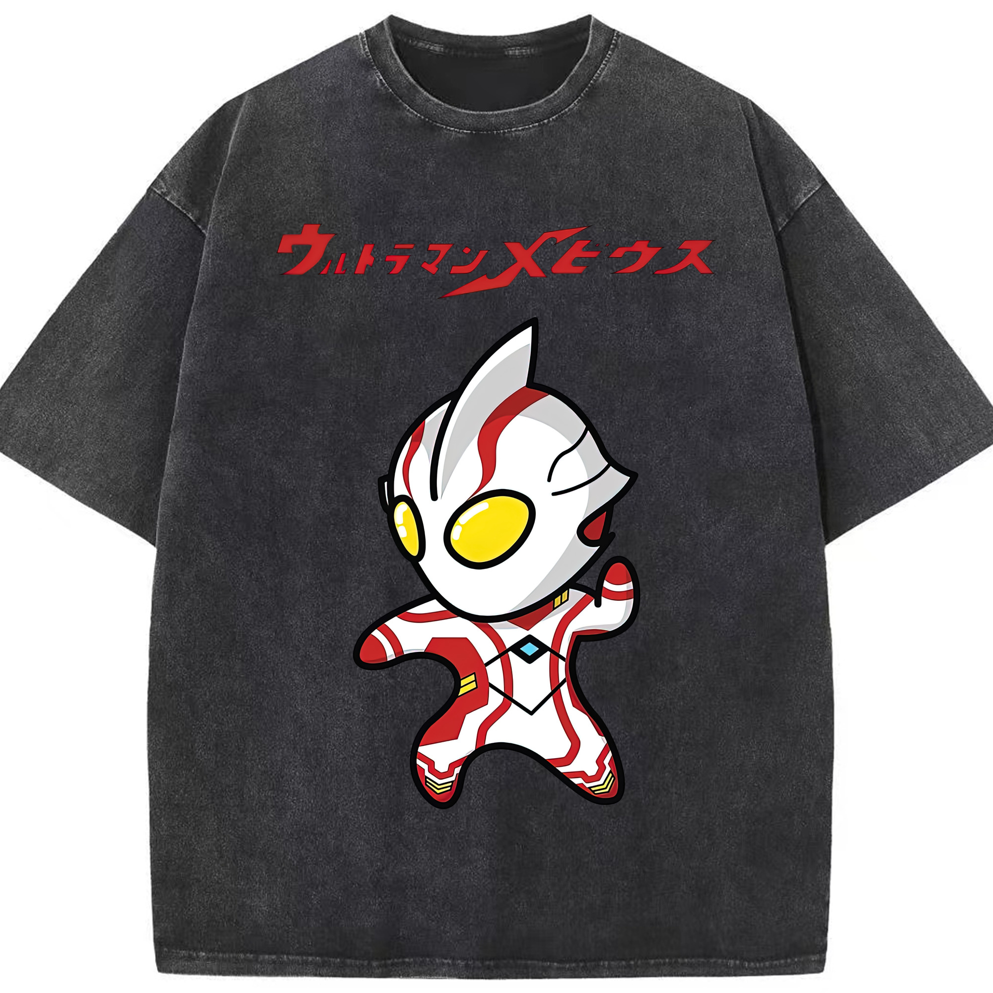 （画像用） ウルトラマン Ultraman 綿100% ヴィンテージ風 半袖Tシャツ（フロントプリント）