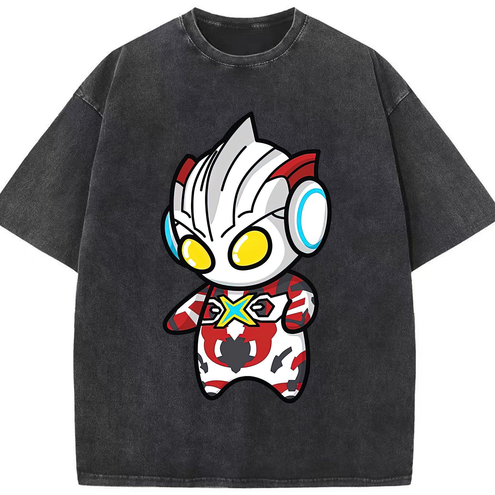 （画像用） ウルトラマン Ultraman 綿100% ヴィンテージ風 半袖Tシャツ（フロントプリント）