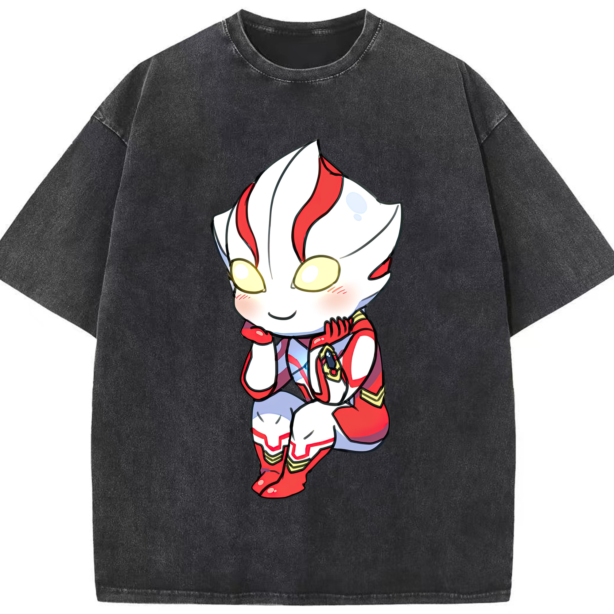 （画像用） ウルトラマン Ultraman 綿100% ヴィンテージ風 半袖Tシャツ（フロントプリント）