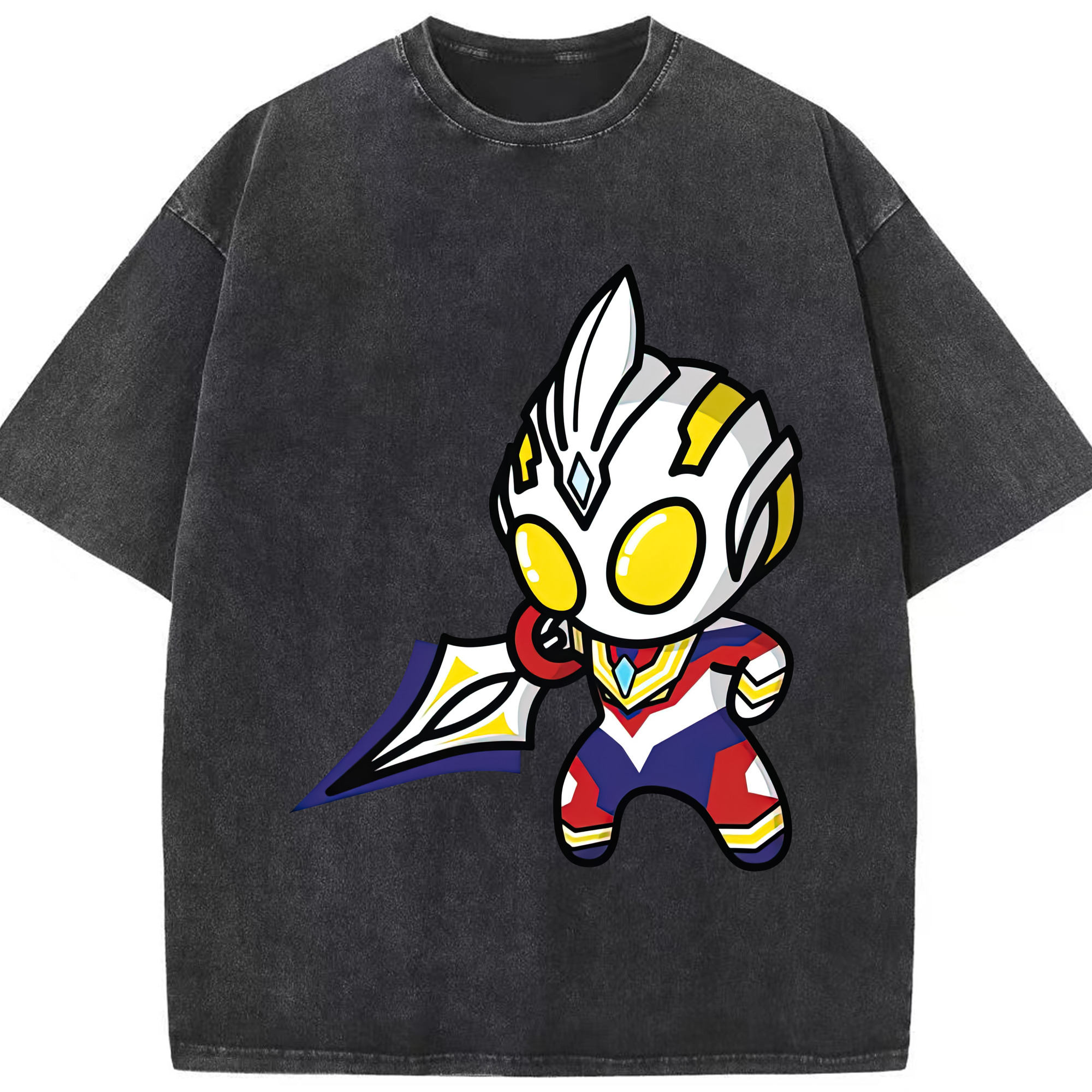 （画像用） ウルトラマン Ultraman 綿100% ヴィンテージ風 半袖Tシャツ（フロントプリント）