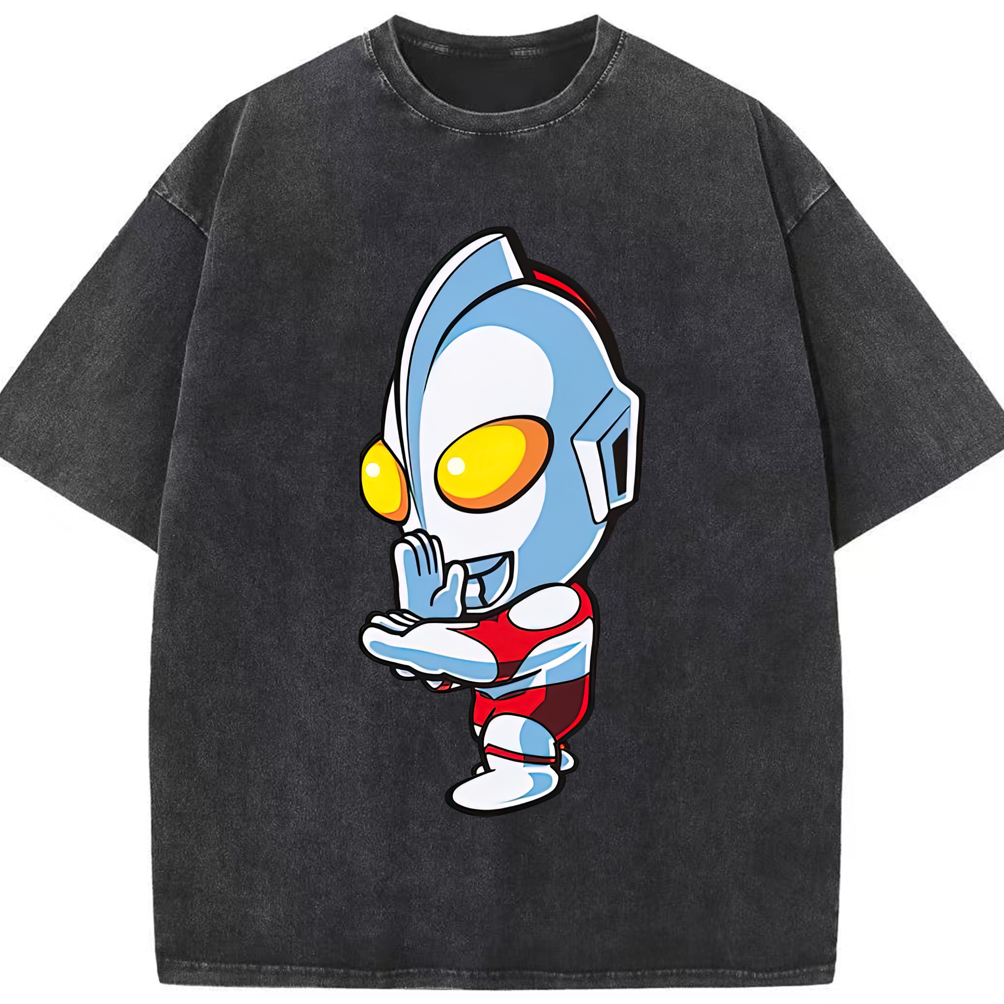 （画像用） ウルトラマン Ultraman 綿100% ヴィンテージ風 半袖Tシャツ（フロントプリント）