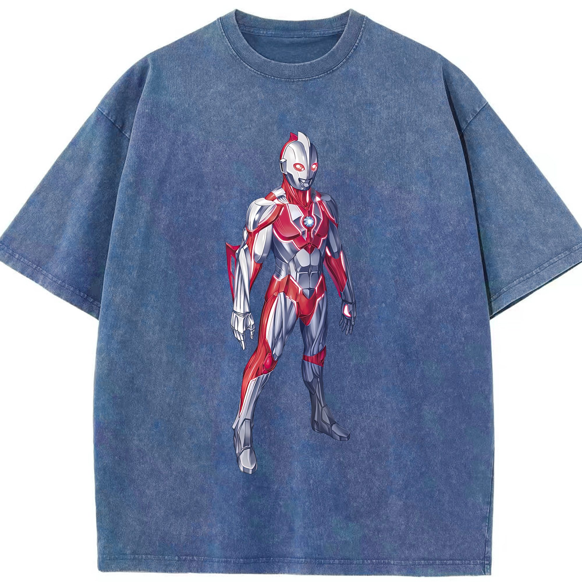 （画像用） ウルトラマン Ultraman 綿100% ヴィンテージ風 半袖Tシャツ（フロントプリント）