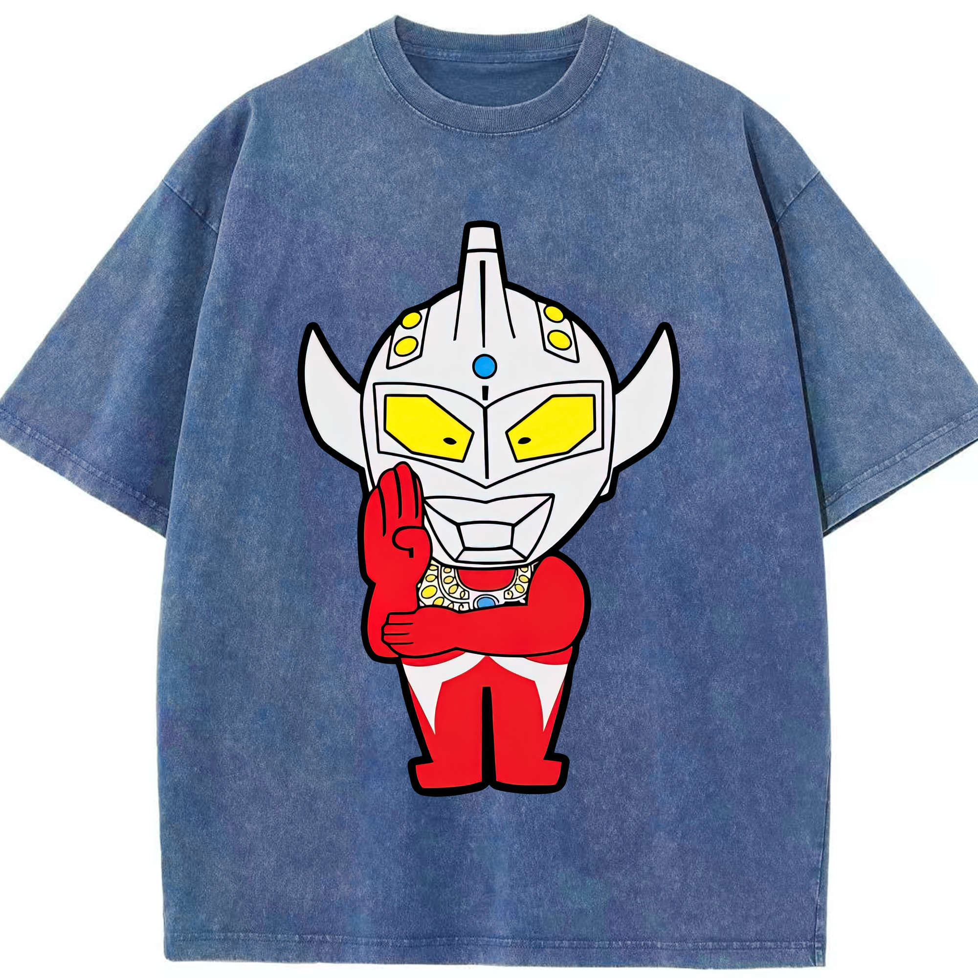 （画像用） ウルトラマン Ultraman 綿100% ヴィンテージ風 半袖Tシャツ（フロントプリント）