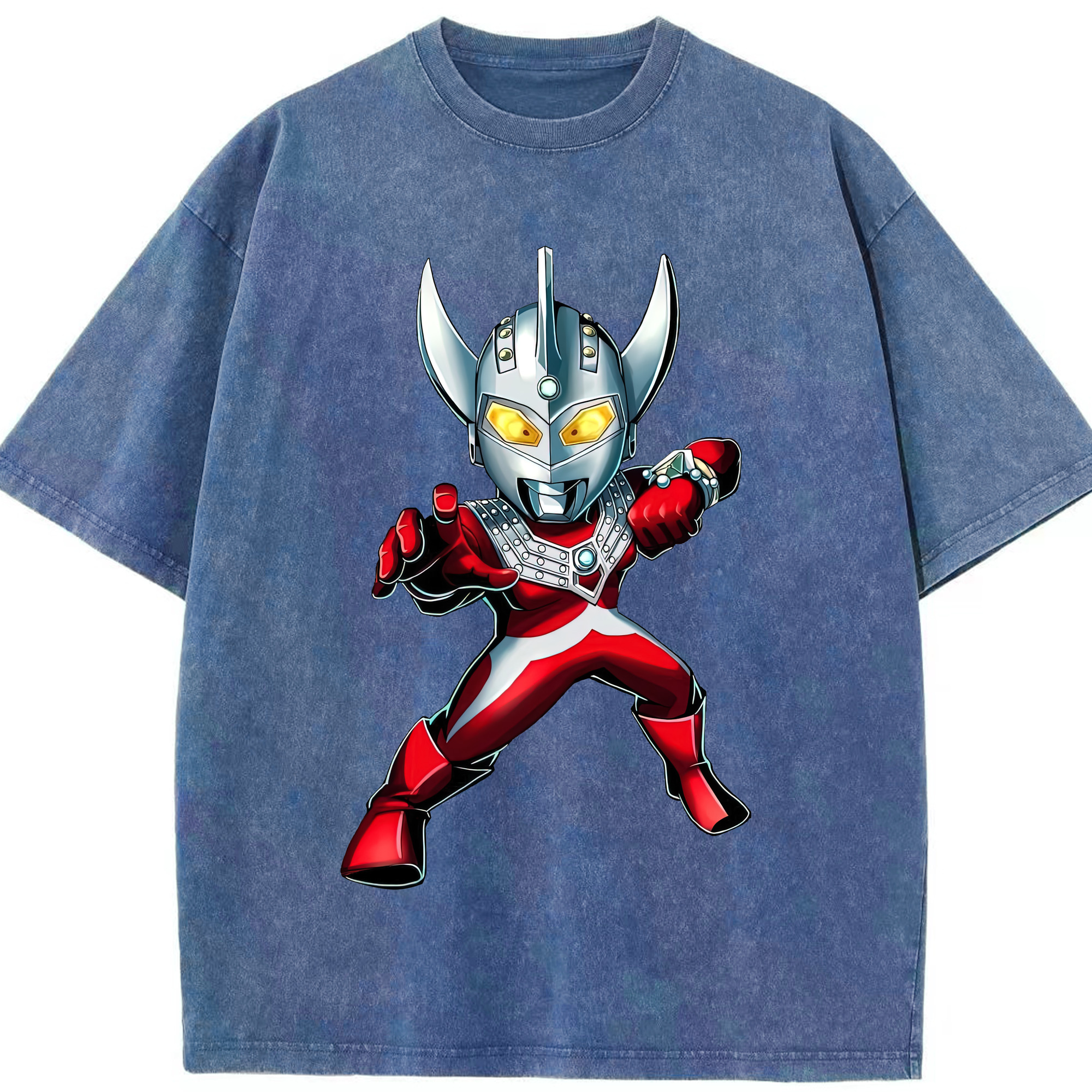（画像用） ウルトラマン Ultraman 綿100% ヴィンテージ風 半袖Tシャツ（フロントプリント）