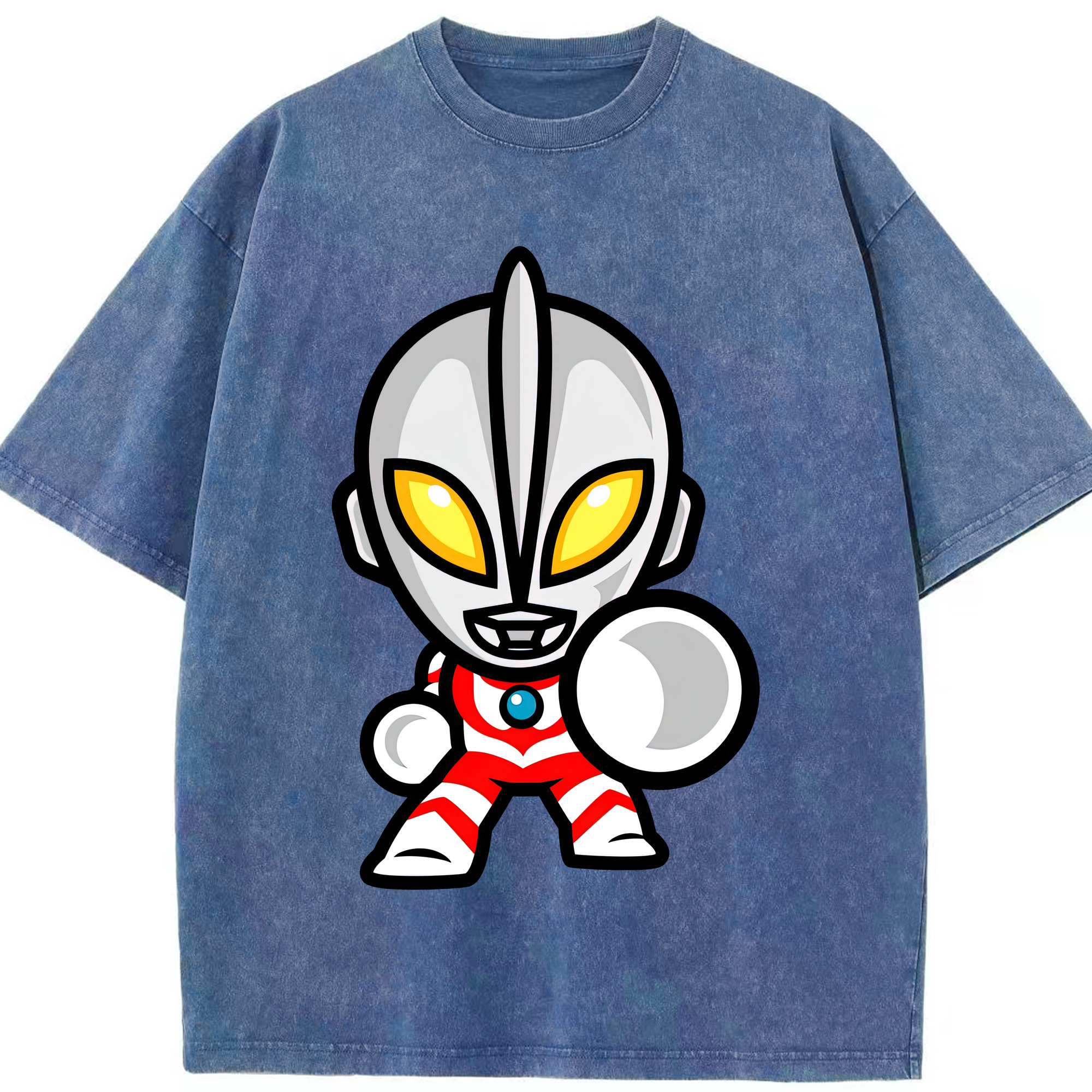 （画像用） ウルトラマン Ultraman 綿100% ヴィンテージ風 半袖Tシャツ（フロントプリント）