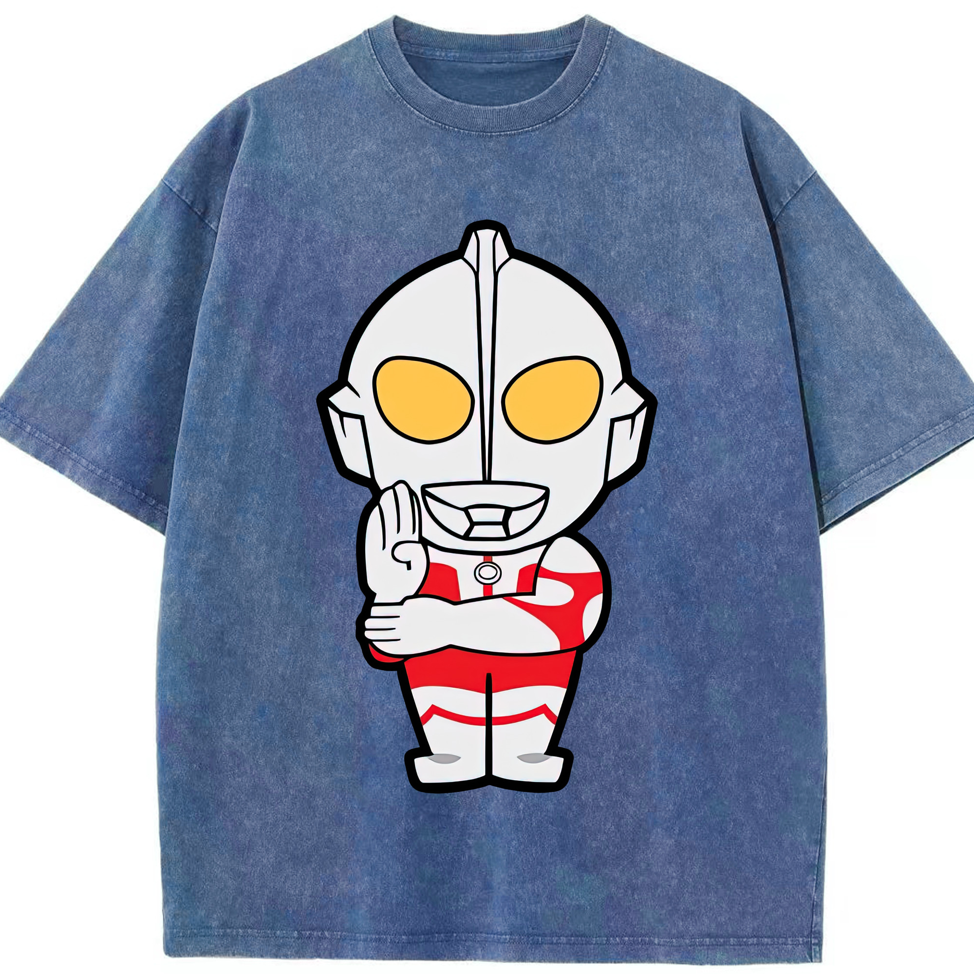 （画像用） ウルトラマン Ultraman 綿100% ヴィンテージ風 半袖Tシャツ（フロントプリント）