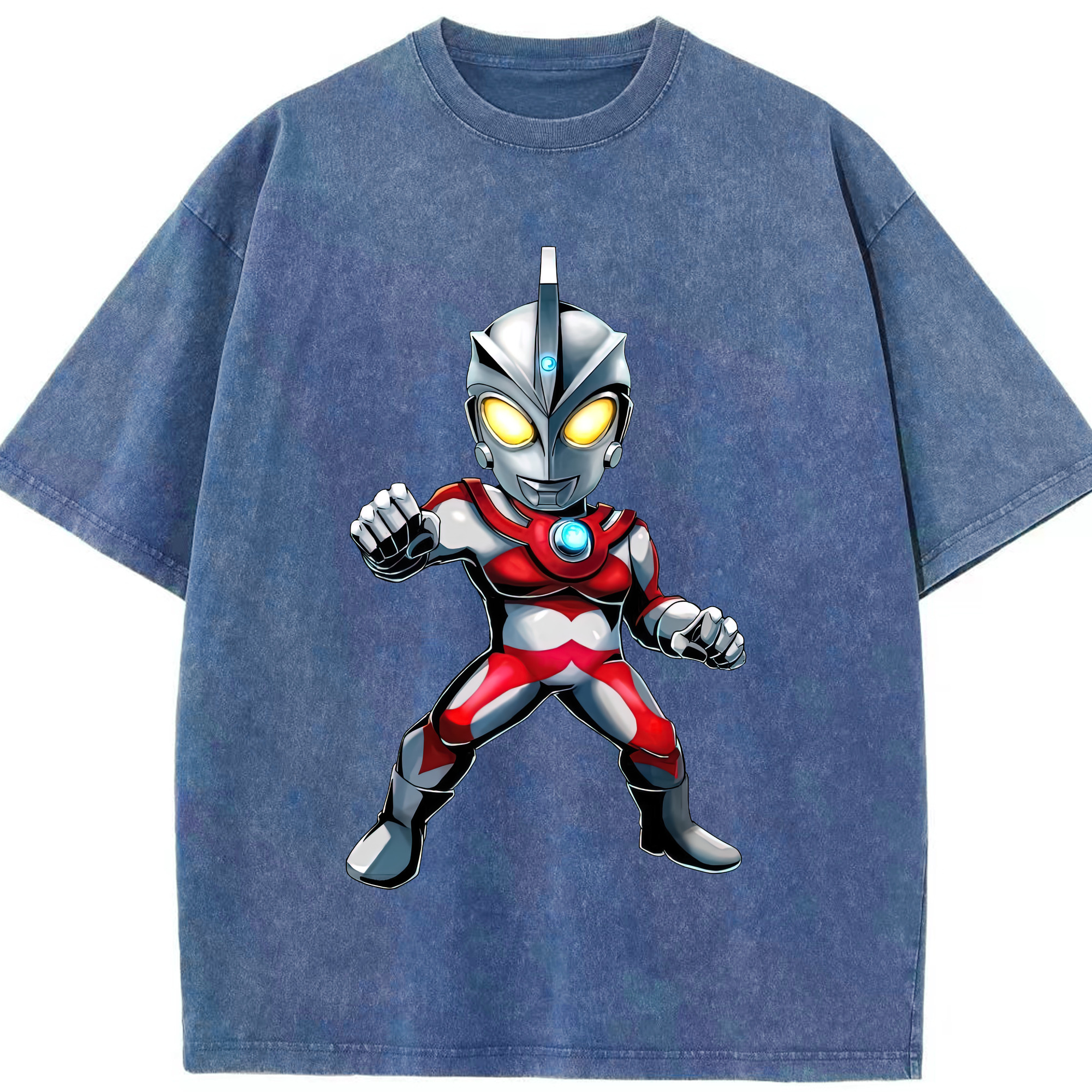（画像用） ウルトラマン Ultraman 綿100% ヴィンテージ風 半袖Tシャツ（フロントプリント）