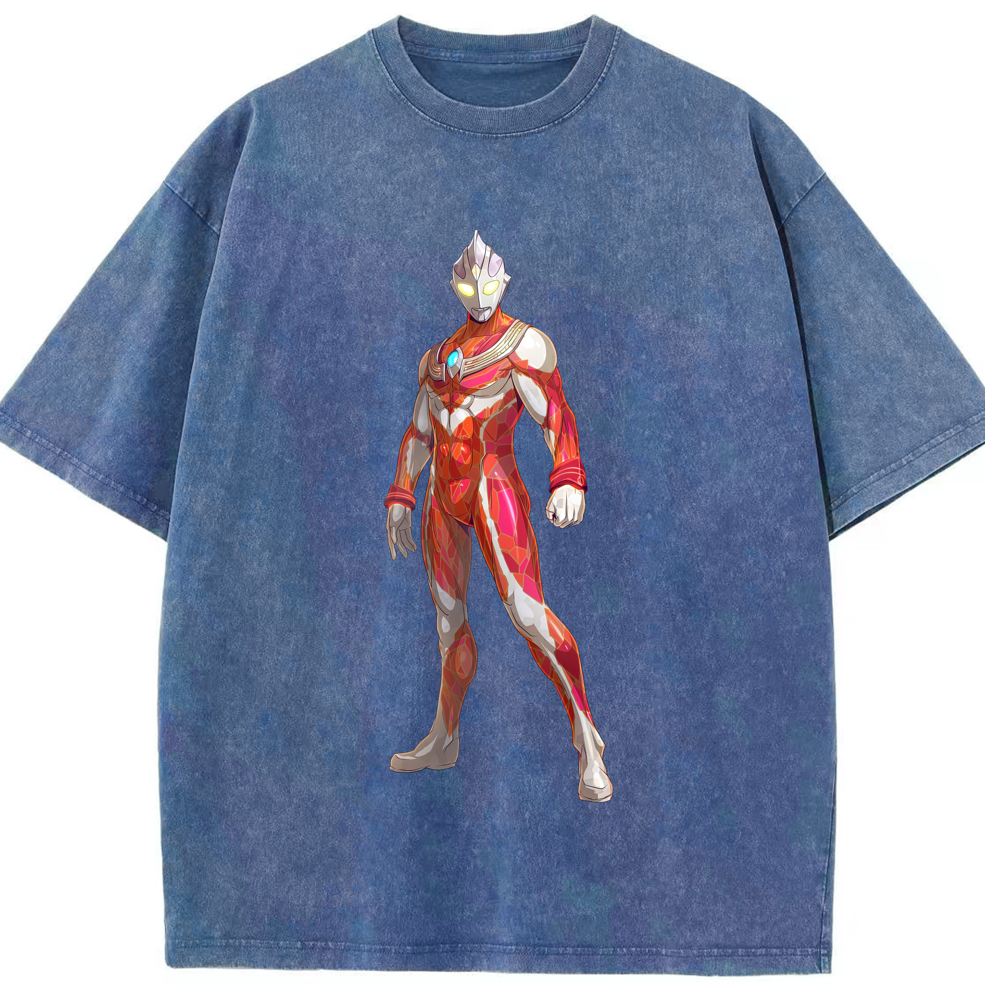 （画像用） ウルトラマン Ultraman 綿100% ヴィンテージ風 半袖Tシャツ（フロントプリント）