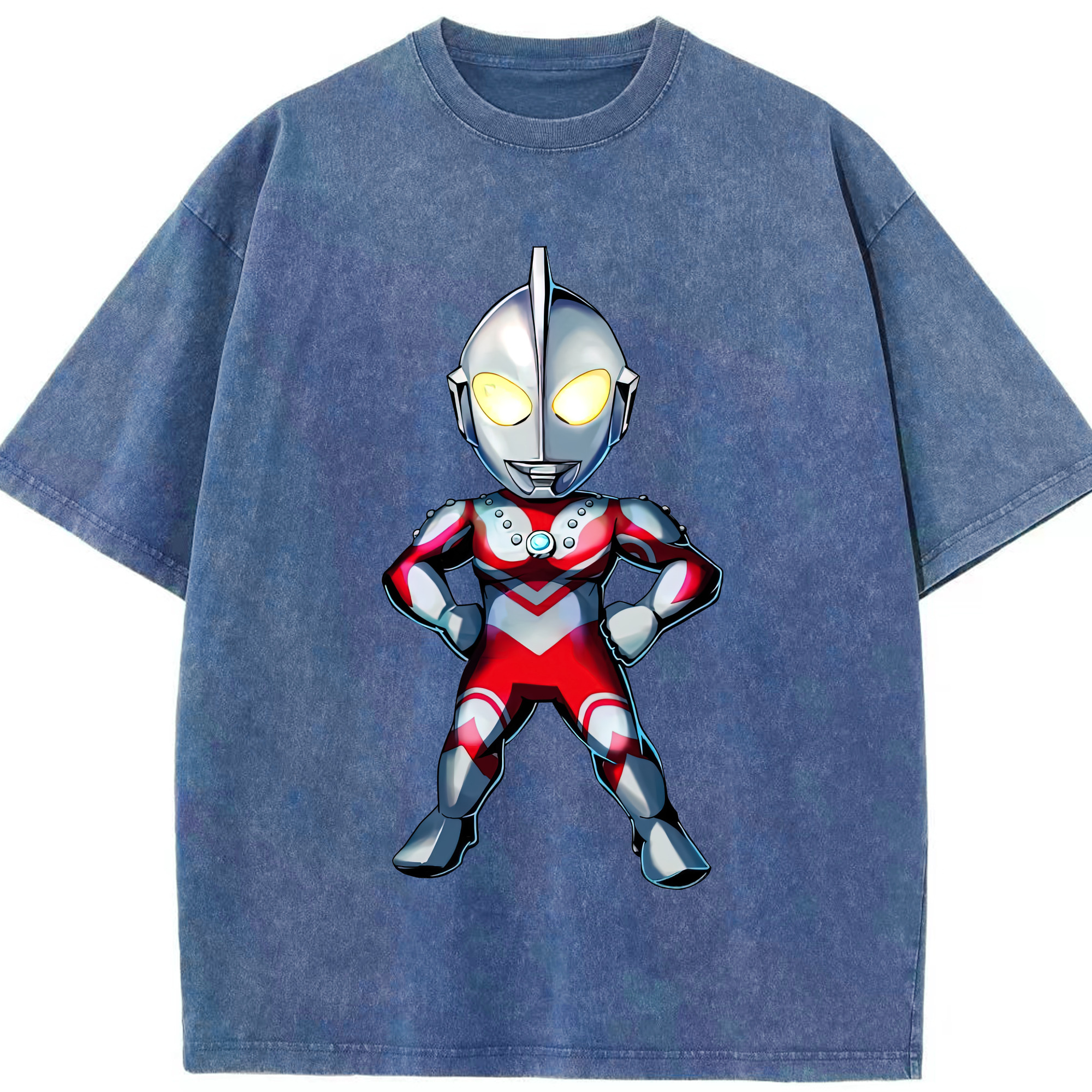 （画像用） ウルトラマン Ultraman 綿100% ヴィンテージ風 半袖Tシャツ（フロントプリント）