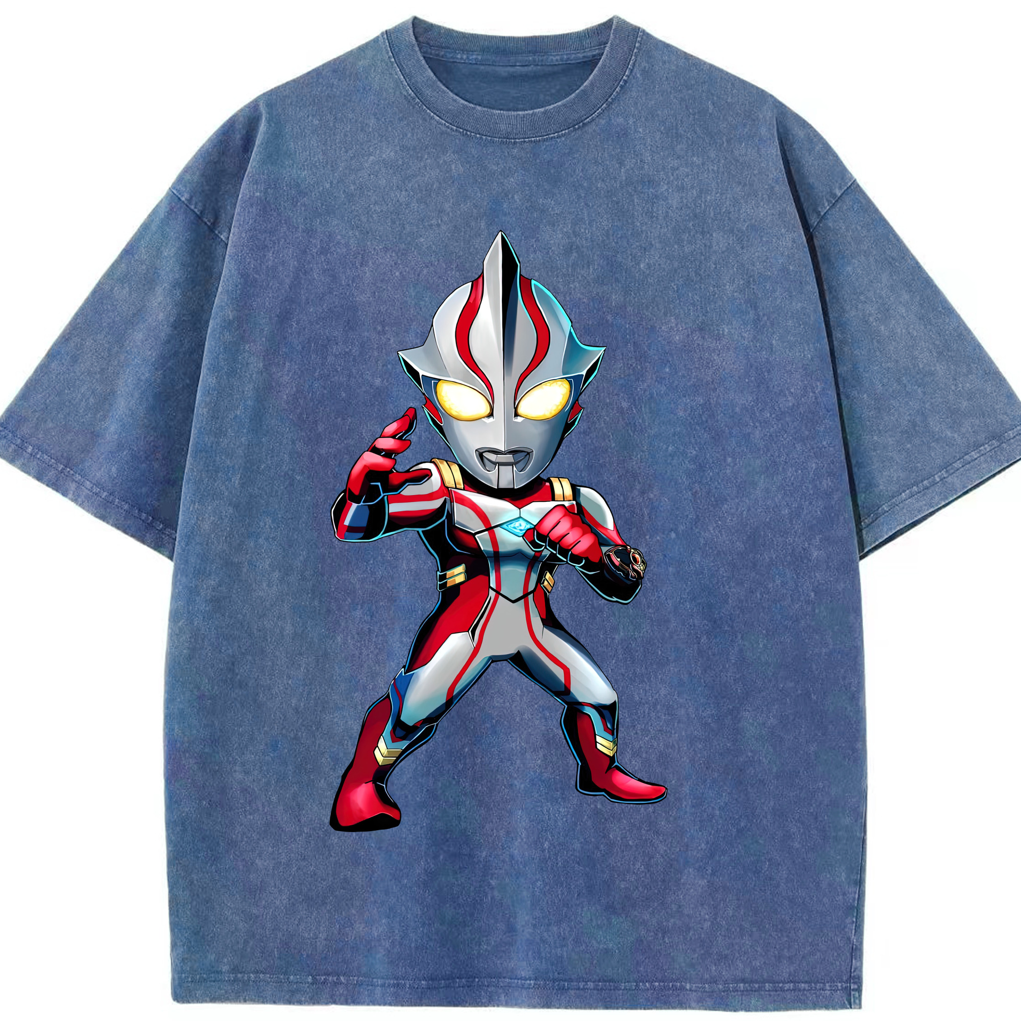 （画像用） ウルトラマン Ultraman 綿100% ヴィンテージ風 半袖Tシャツ（フロントプリント）