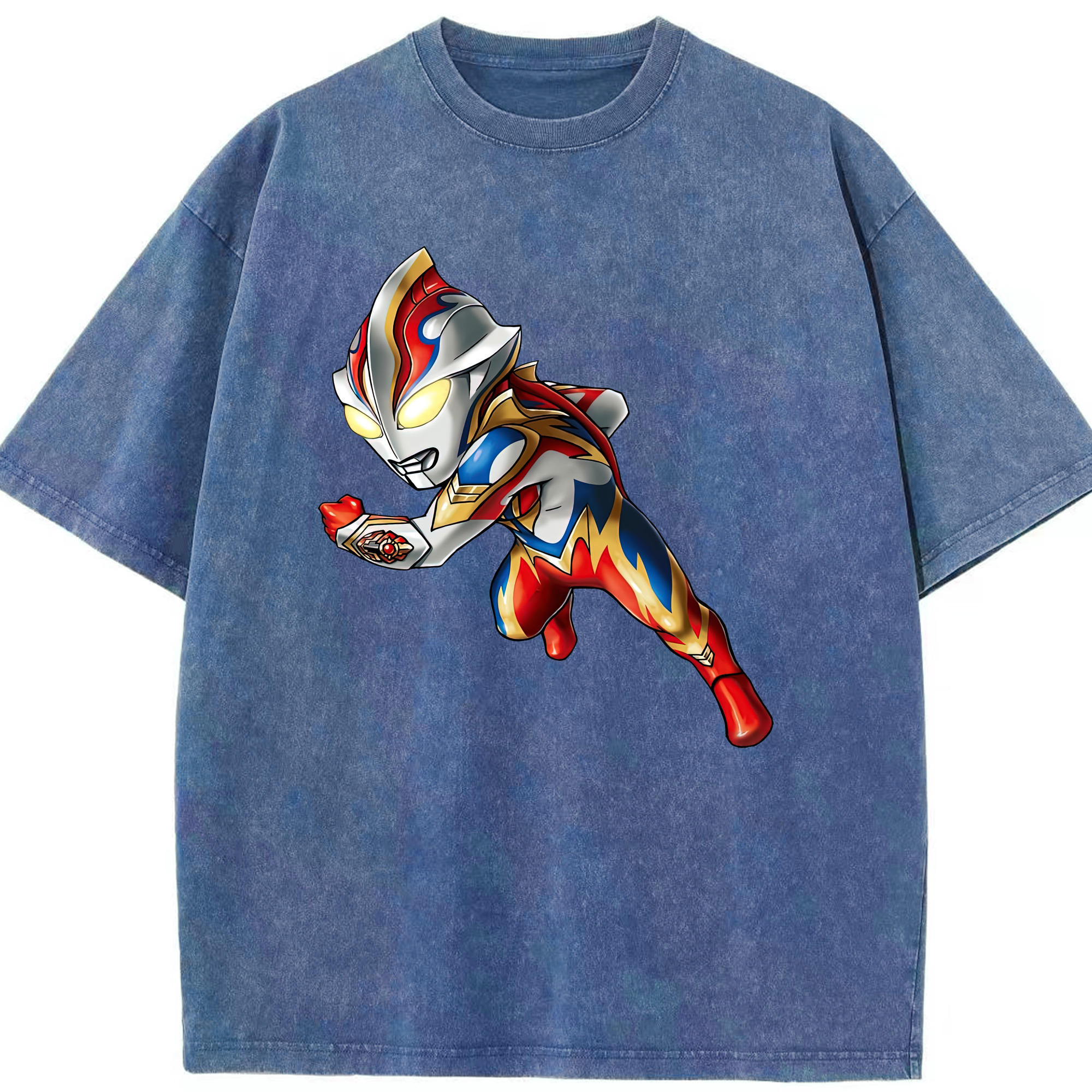 （画像用） ウルトラマン Ultraman 綿100% ヴィンテージ風 半袖Tシャツ（フロントプリント）