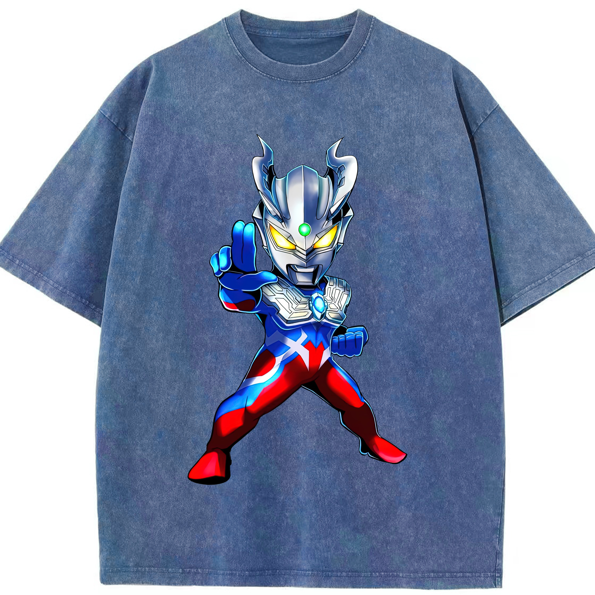 （画像用） ウルトラマン Ultraman 綿100% ヴィンテージ風 半袖Tシャツ（フロントプリント）