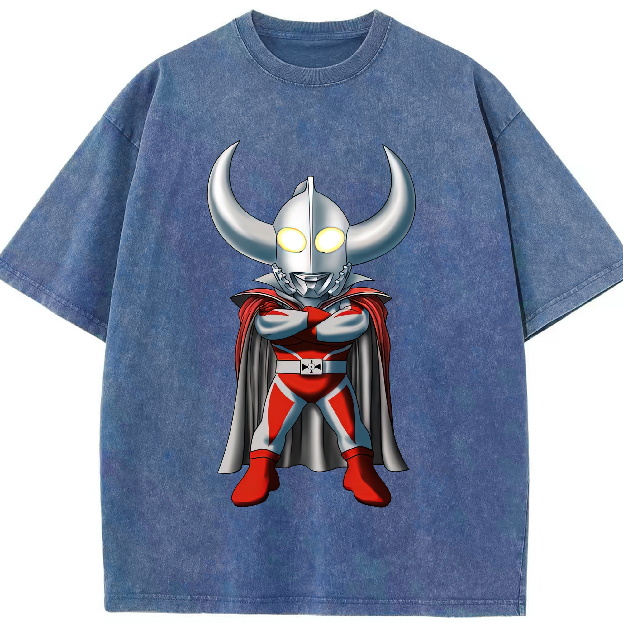 （画像用） ウルトラマン Ultraman 綿100% ヴィンテージ風 半袖Tシャツ（フロントプリント）