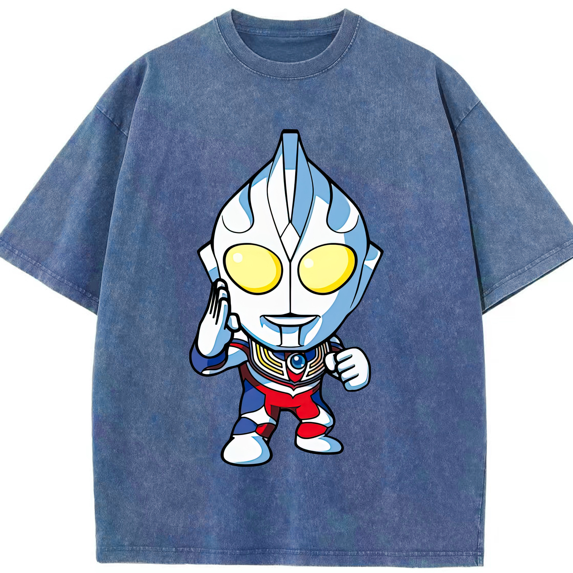 （画像用） ウルトラマン Ultraman 綿100% ヴィンテージ風 半袖Tシャツ（フロントプリント）
