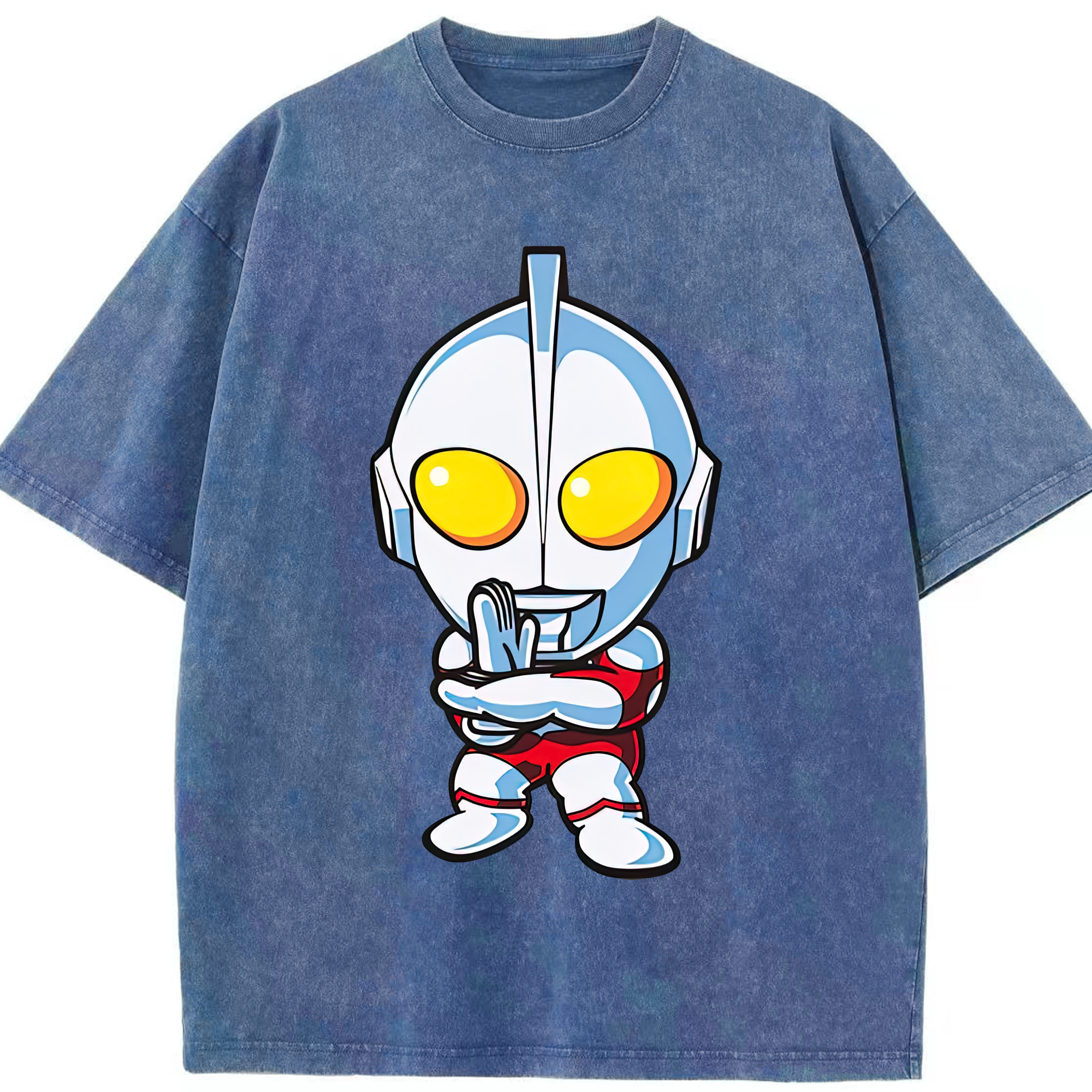 （画像用） ウルトラマン Ultraman 綿100% ヴィンテージ風 半袖Tシャツ（フロントプリント）