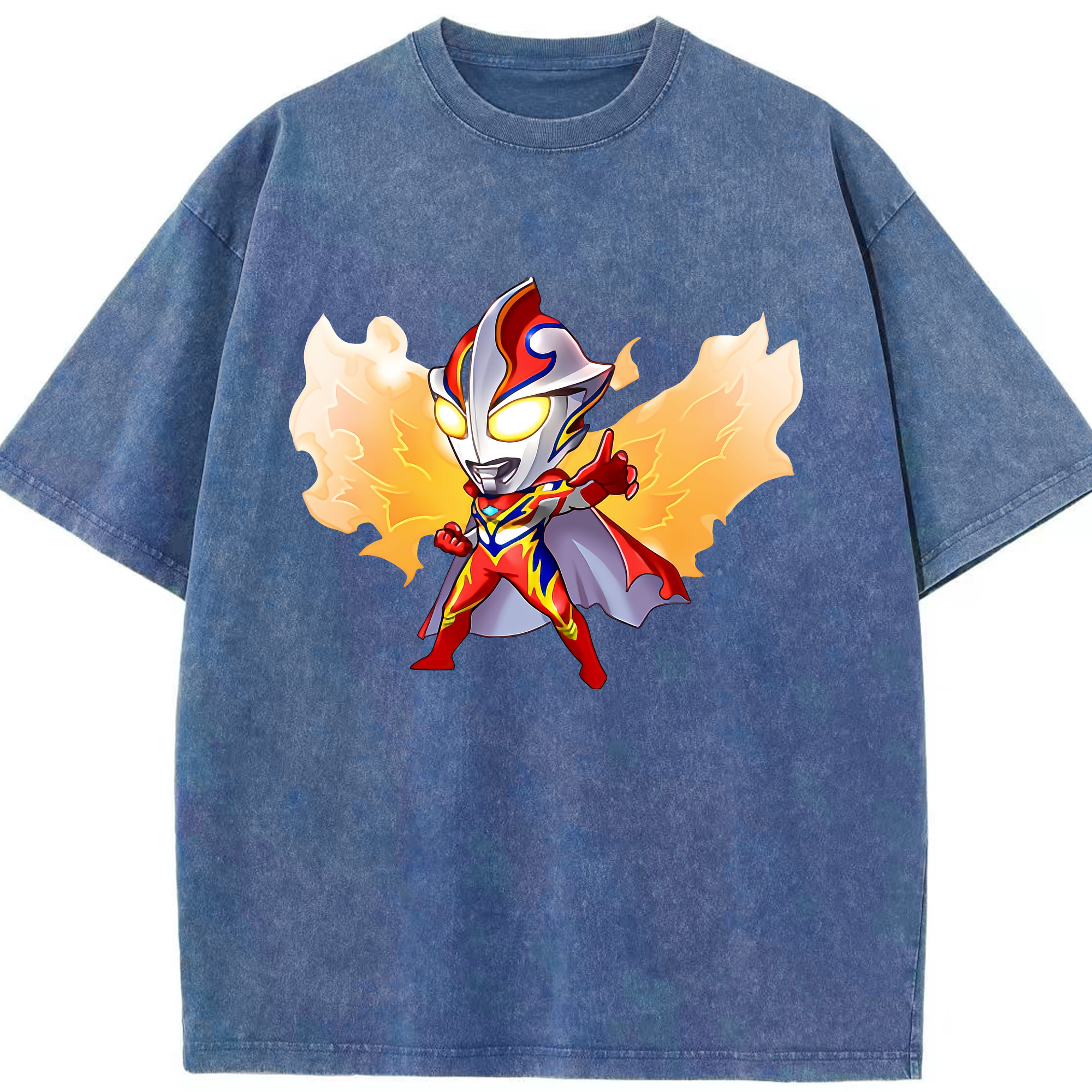 （画像用） ウルトラマン Ultraman 綿100% ヴィンテージ風 半袖Tシャツ（フロントプリント）