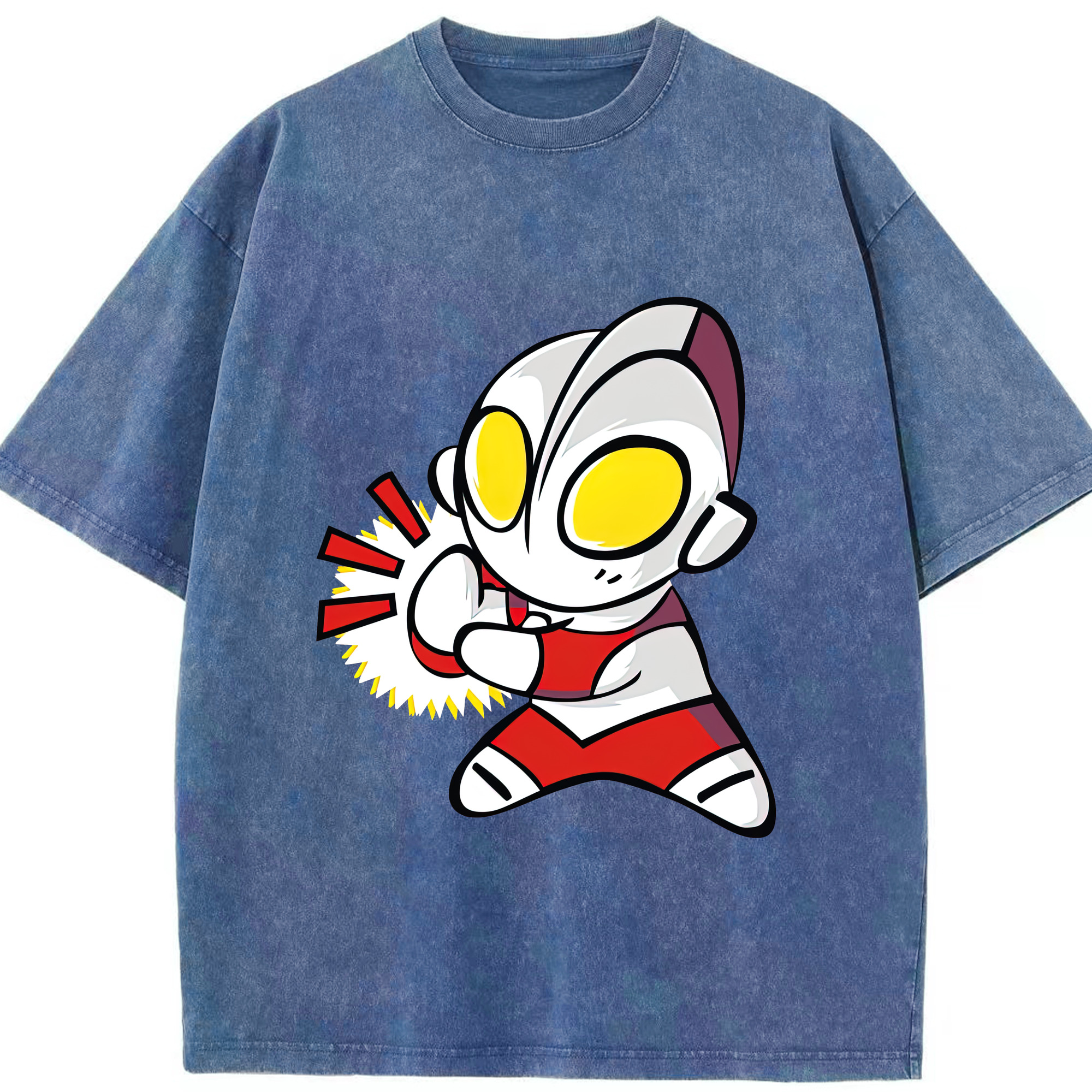 （画像用） ウルトラマン Ultraman 綿100% ヴィンテージ風 半袖Tシャツ（フロントプリント）