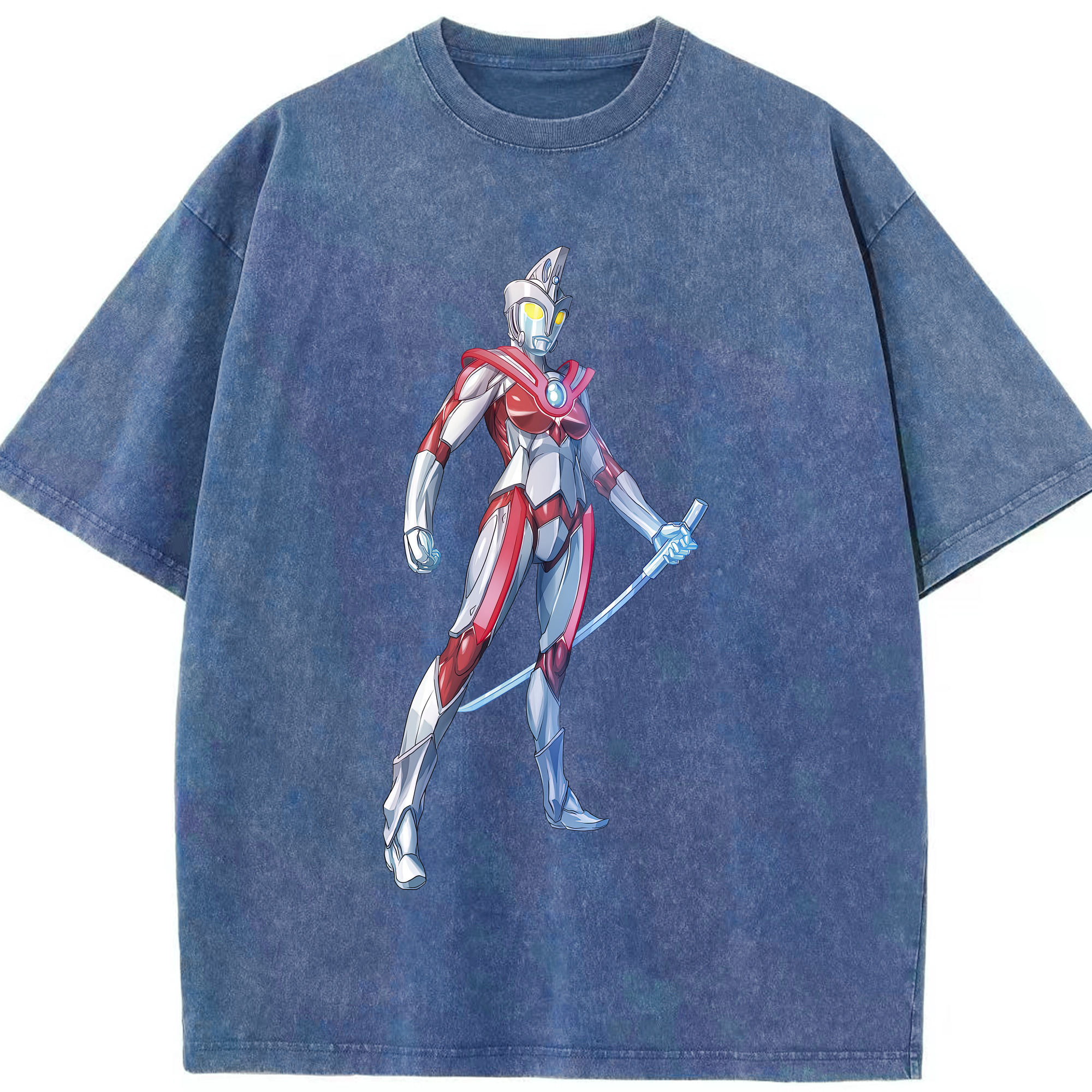 （画像用） ウルトラマン Ultraman 綿100% ヴィンテージ風 半袖Tシャツ（フロントプリント）