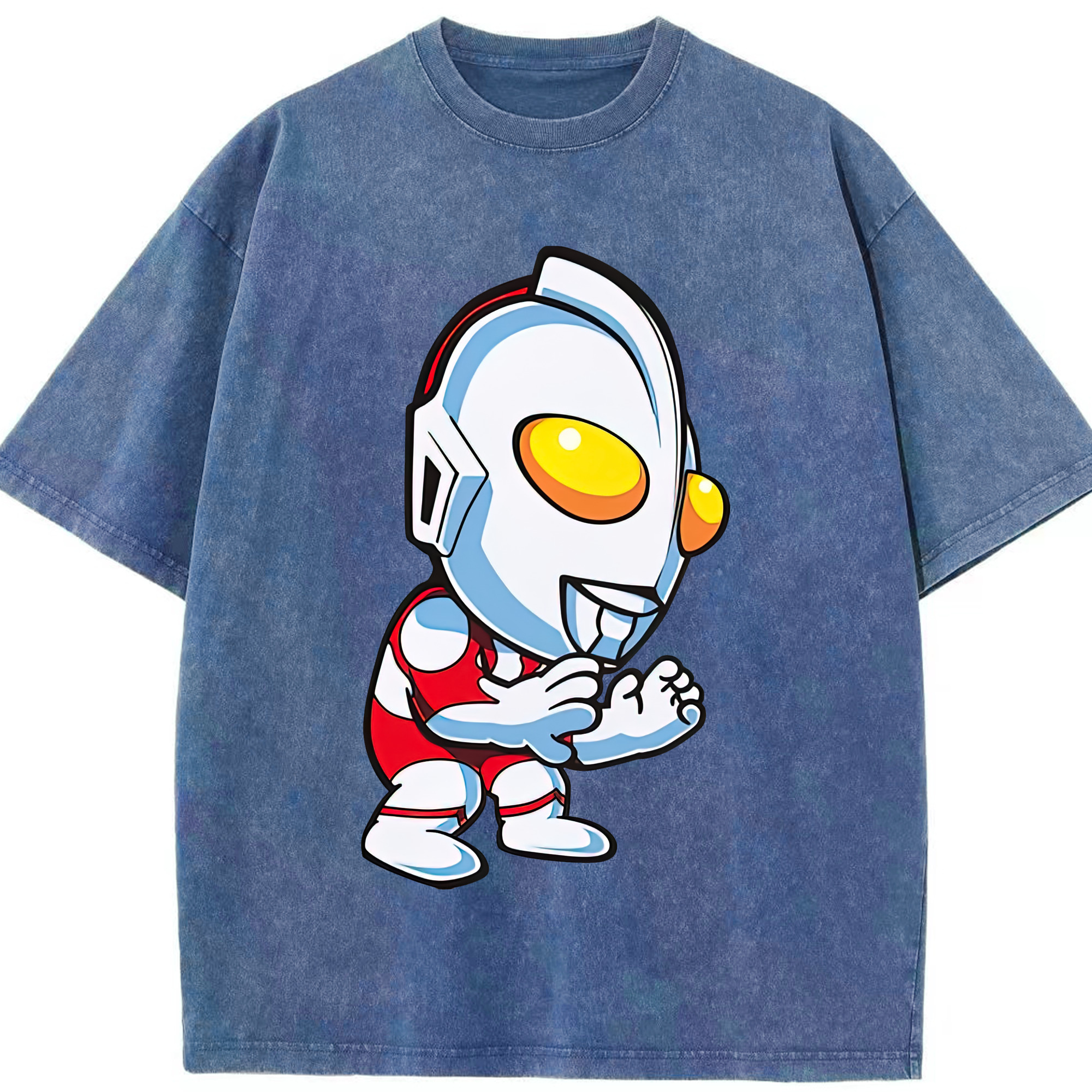 （画像用） ウルトラマン Ultraman 綿100% ヴィンテージ風 半袖Tシャツ（フロントプリント）