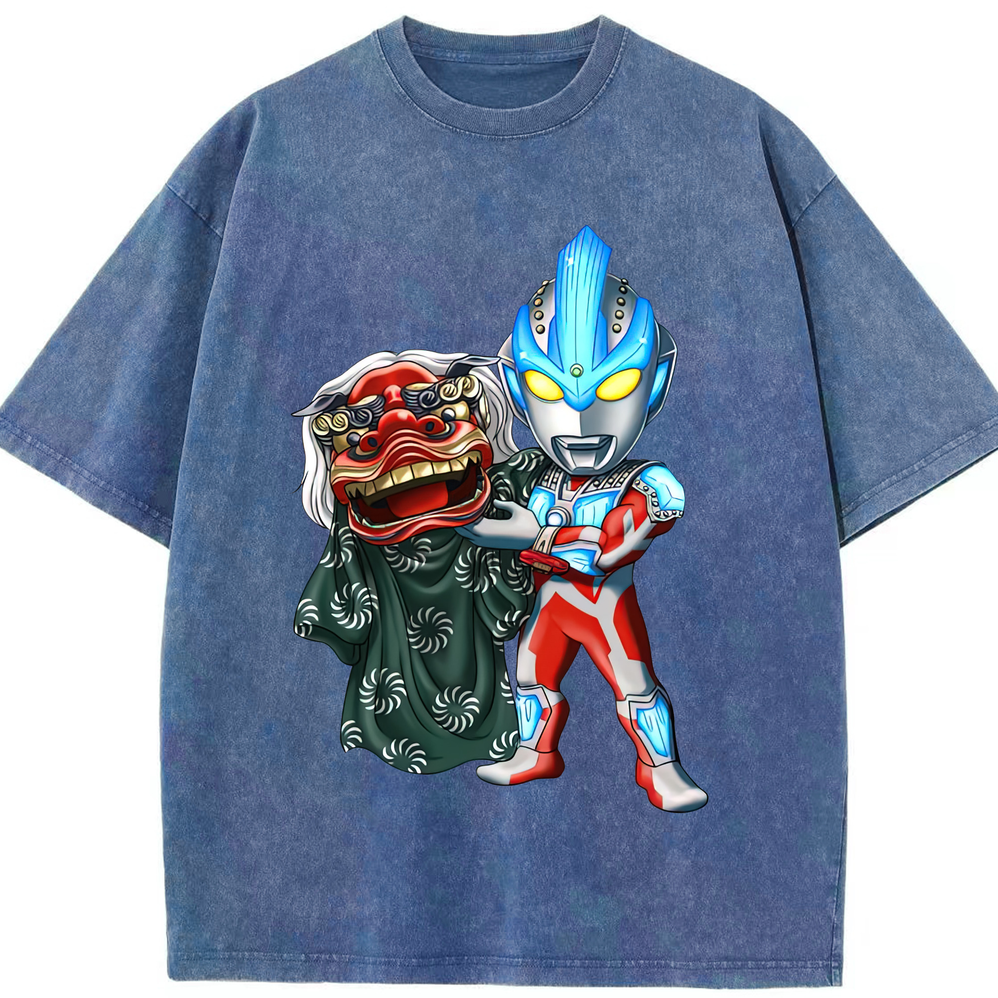 （画像用） ウルトラマン Ultraman 綿100% ヴィンテージ風 半袖Tシャツ（フロントプリント）