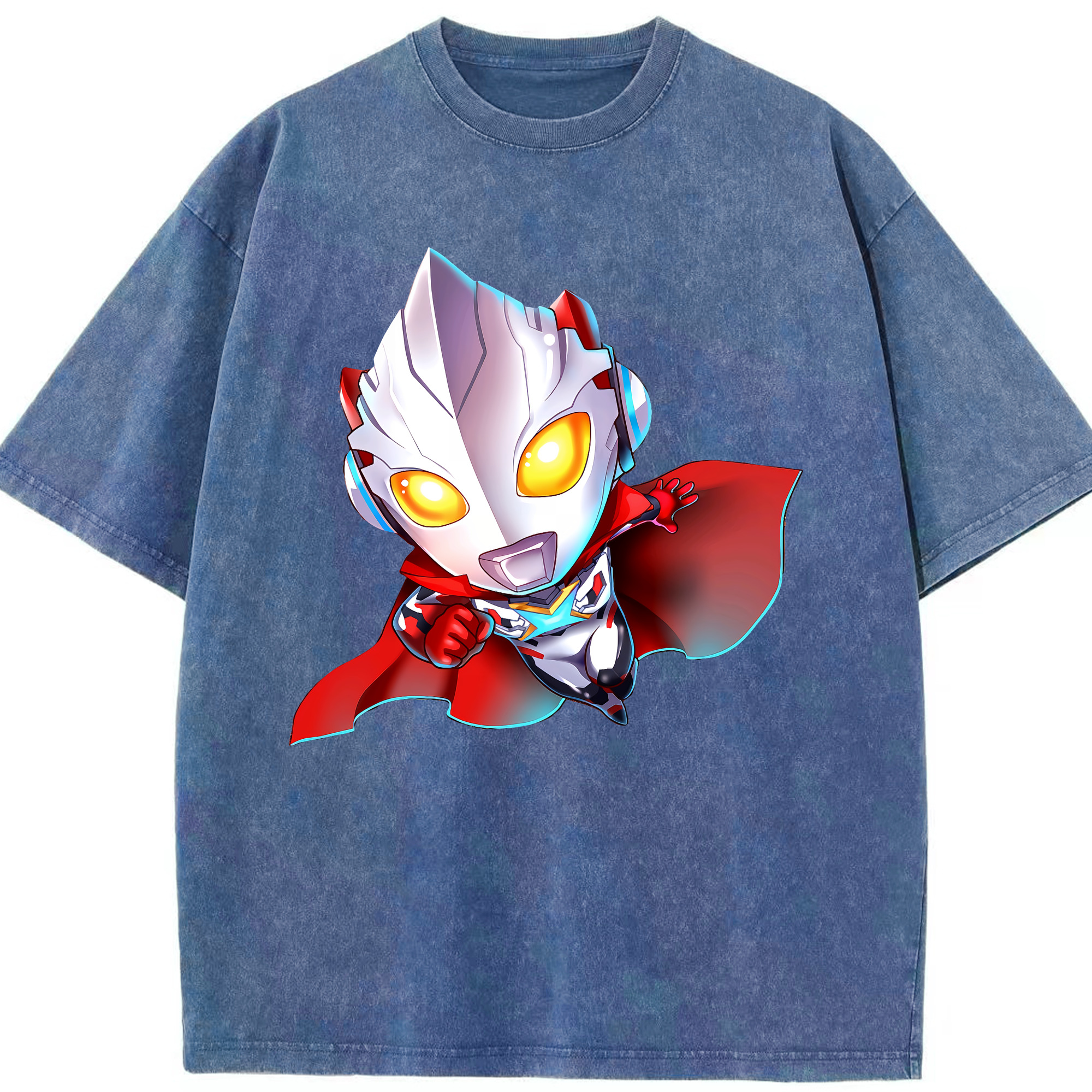 （画像用） ウルトラマン Ultraman 綿100% ヴィンテージ風 半袖Tシャツ（フロントプリント）