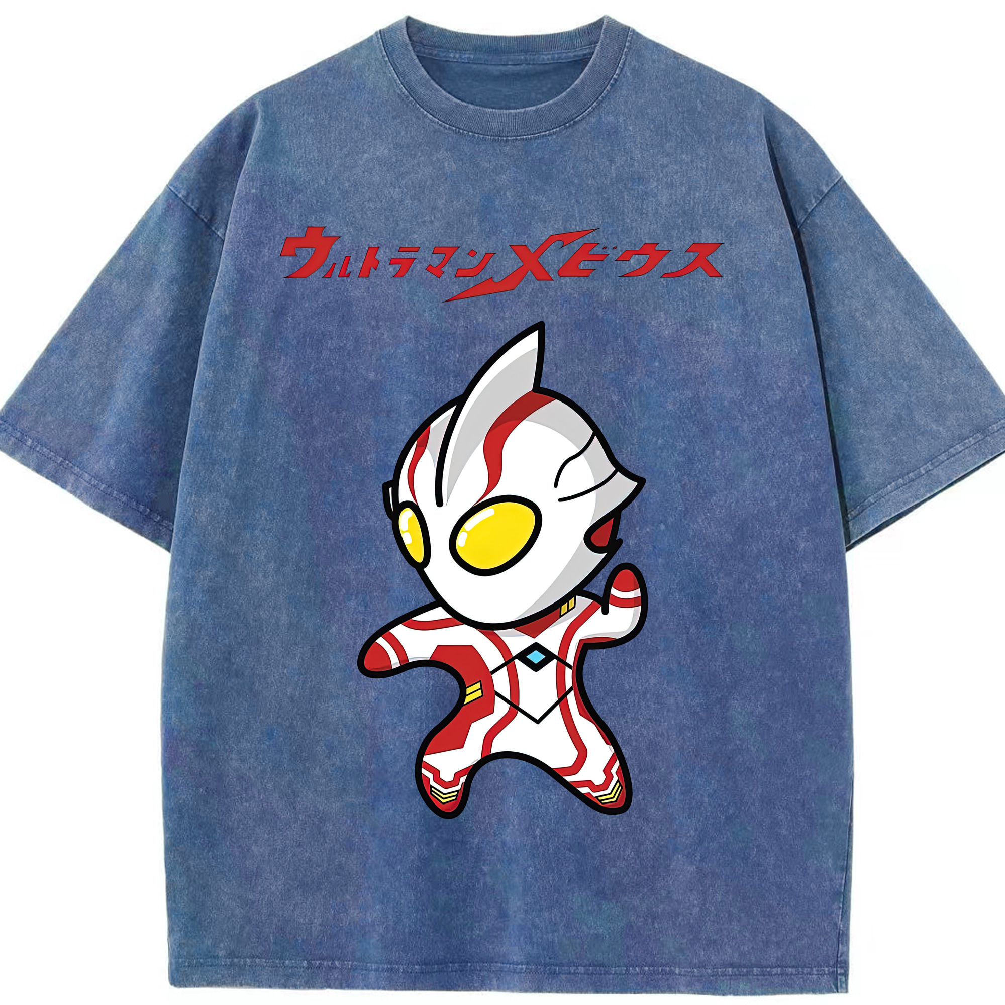 （画像用） ウルトラマン Ultraman 綿100% ヴィンテージ風 半袖Tシャツ（フロントプリント）