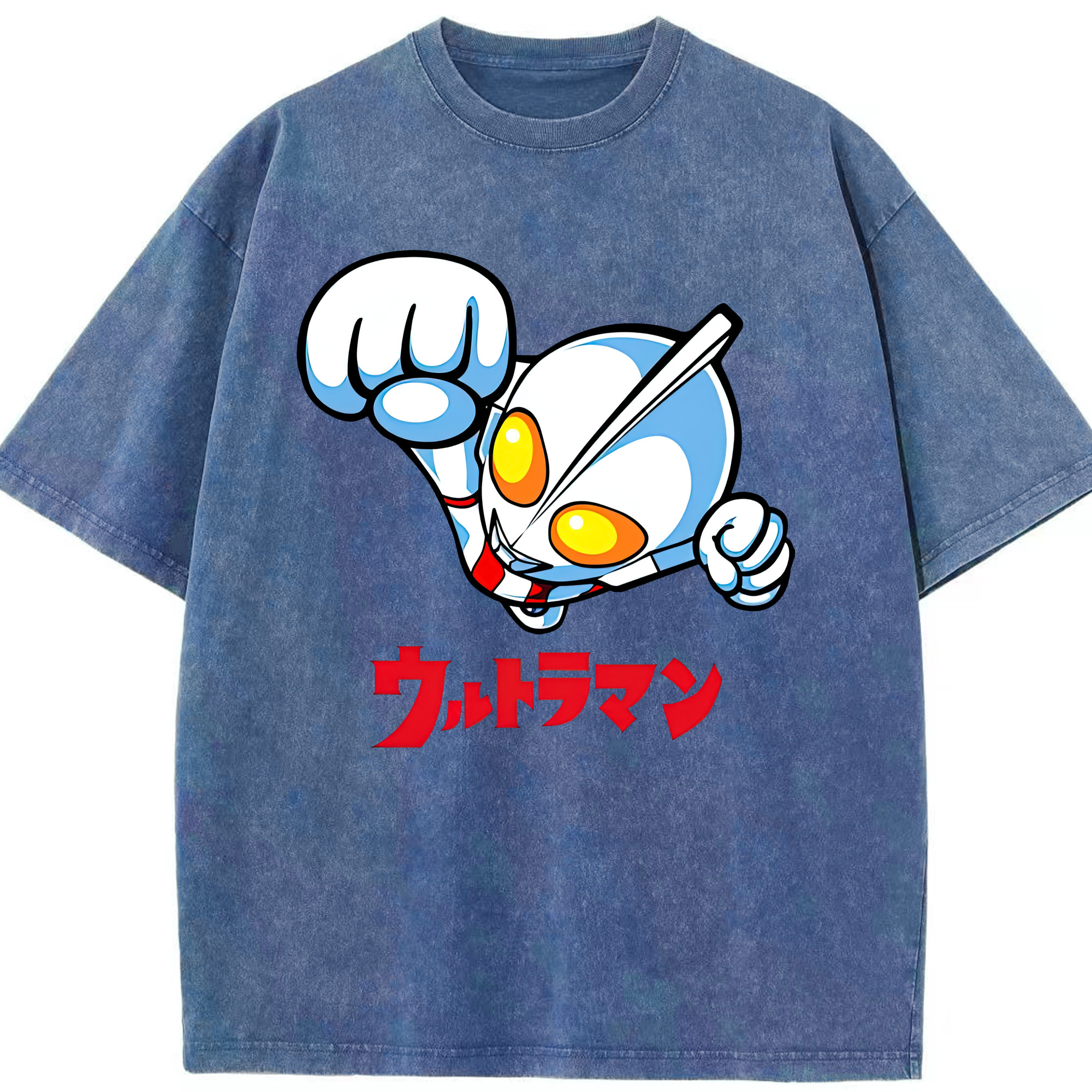 （画像用） ウルトラマン Ultraman 綿100% ヴィンテージ風 半袖Tシャツ（フロントプリント）