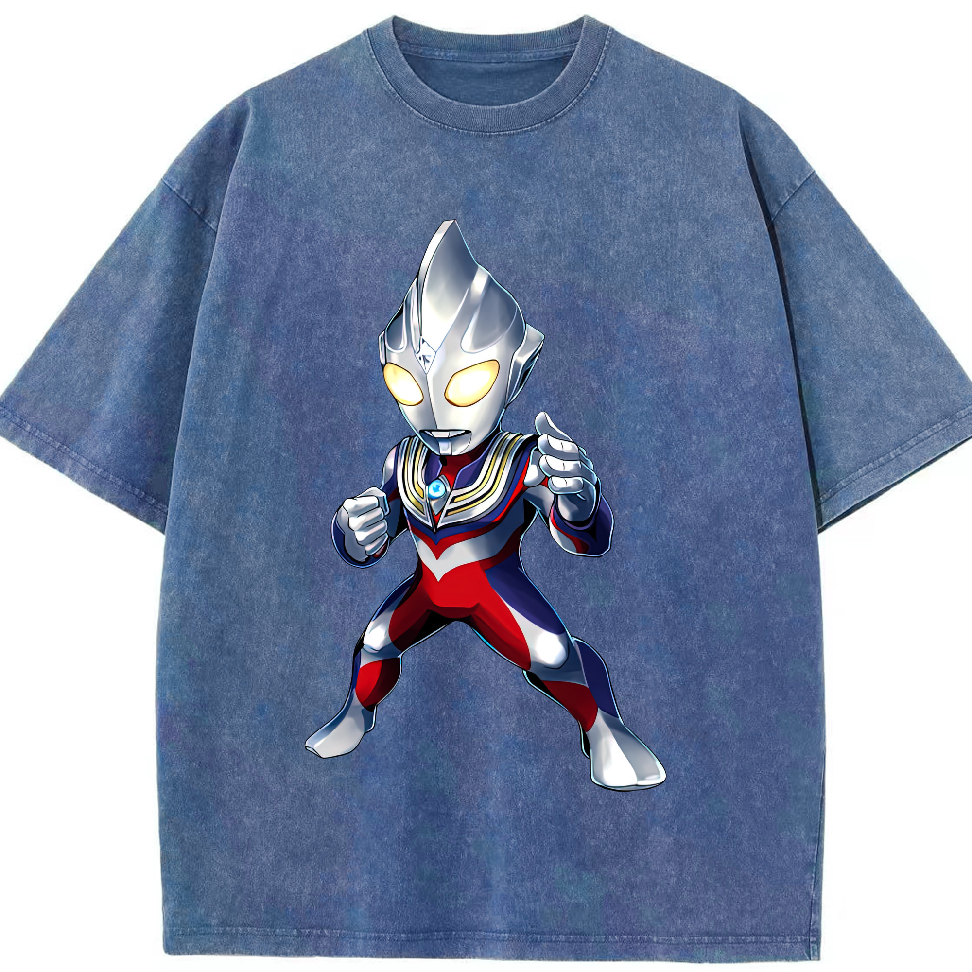 （画像用） ウルトラマン Ultraman 綿100% ヴィンテージ風 半袖Tシャツ（フロントプリント）