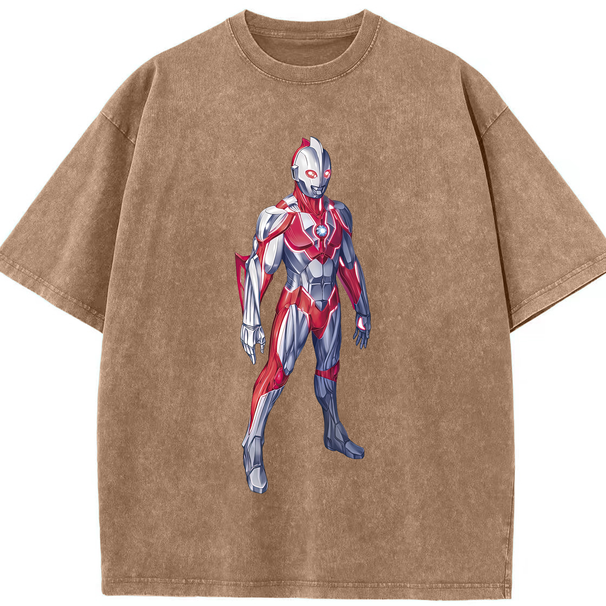 （画像用） ウルトラマン Ultraman 綿100% ヴィンテージ風 半袖Tシャツ（フロントプリント）