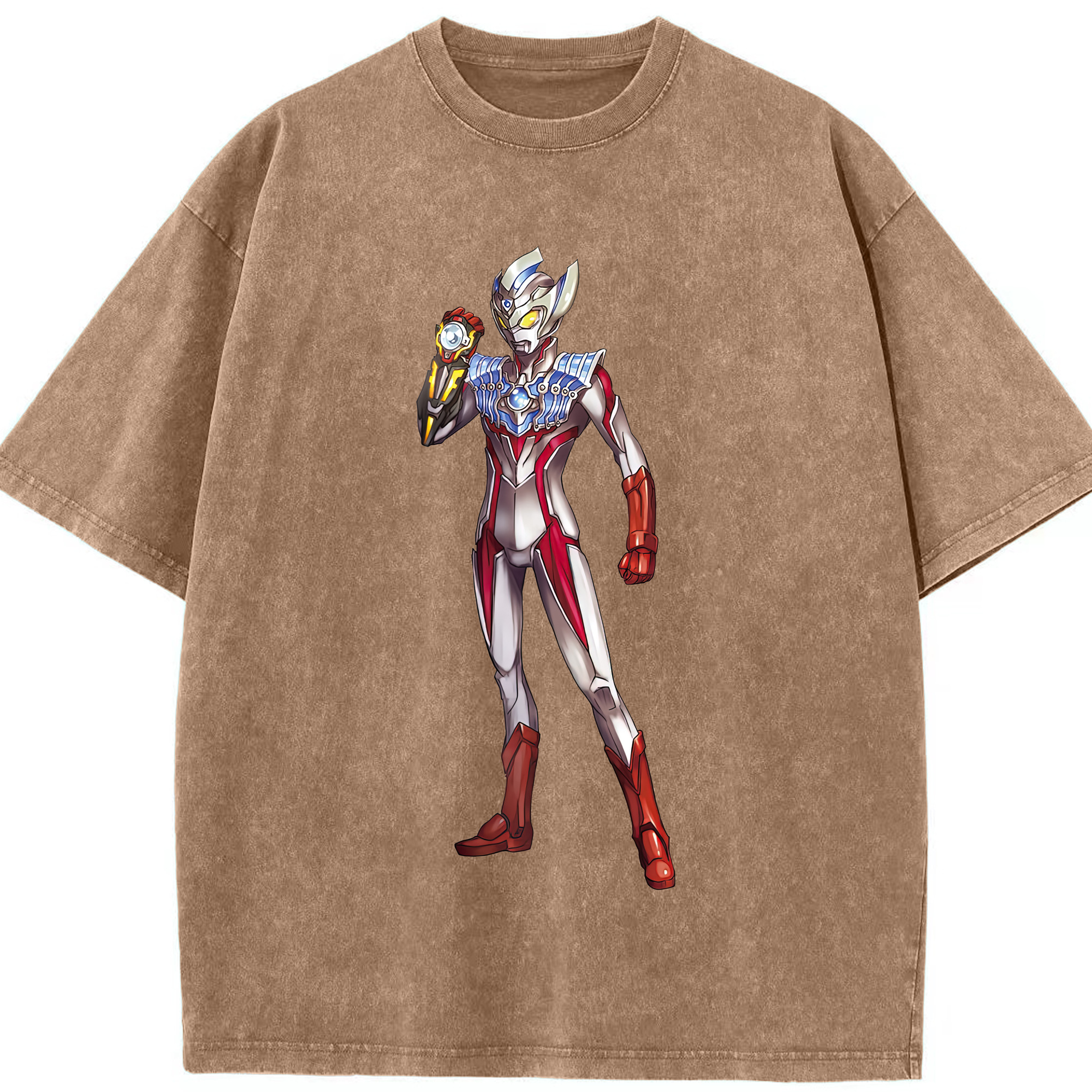 （画像用） ウルトラマン Ultraman 綿100% ヴィンテージ風 半袖Tシャツ（フロントプリント）