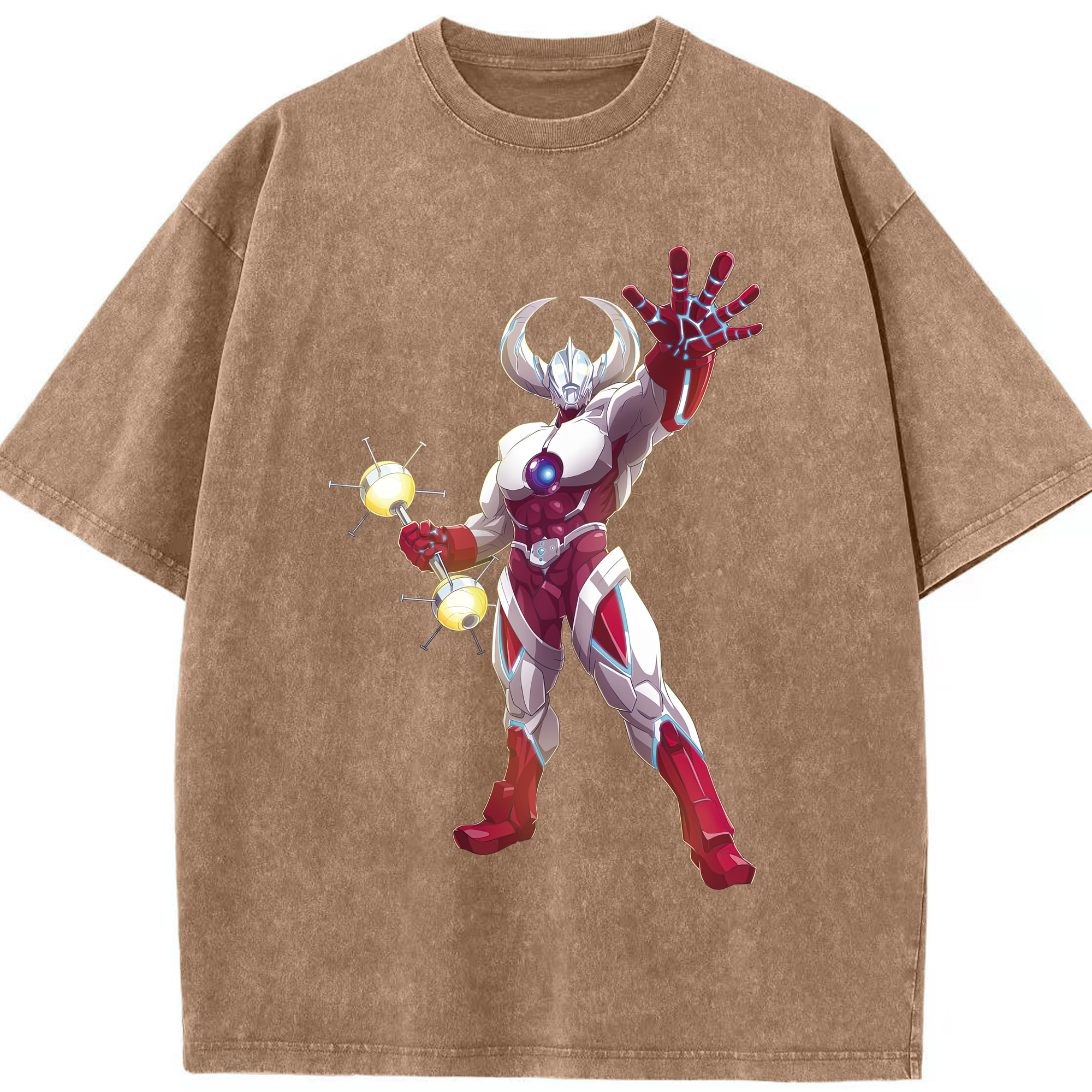 （画像用） ウルトラマン Ultraman 綿100% ヴィンテージ風 半袖Tシャツ（フロントプリント）