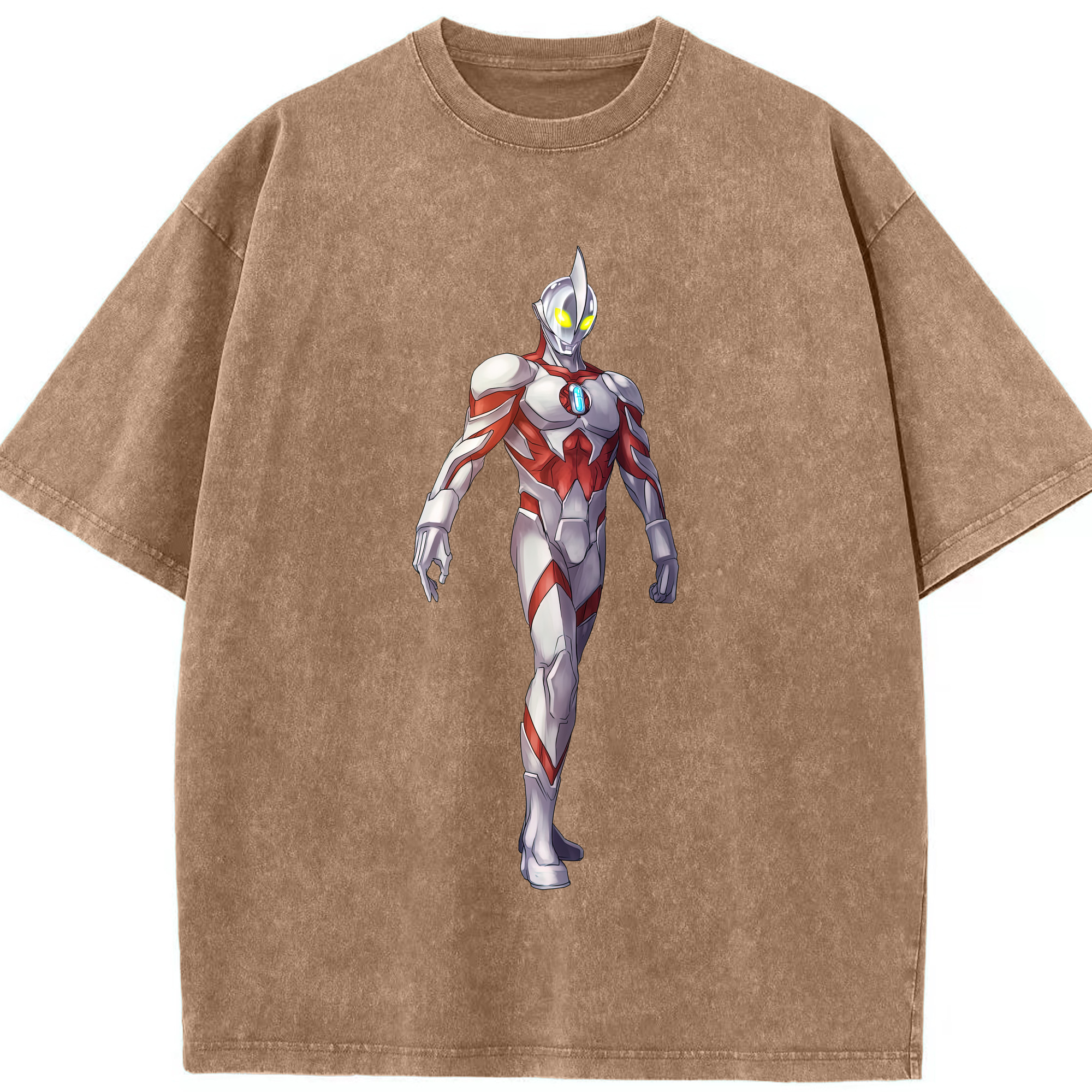 （画像用） ウルトラマン Ultraman 綿100% ヴィンテージ風 半袖Tシャツ（フロントプリント）