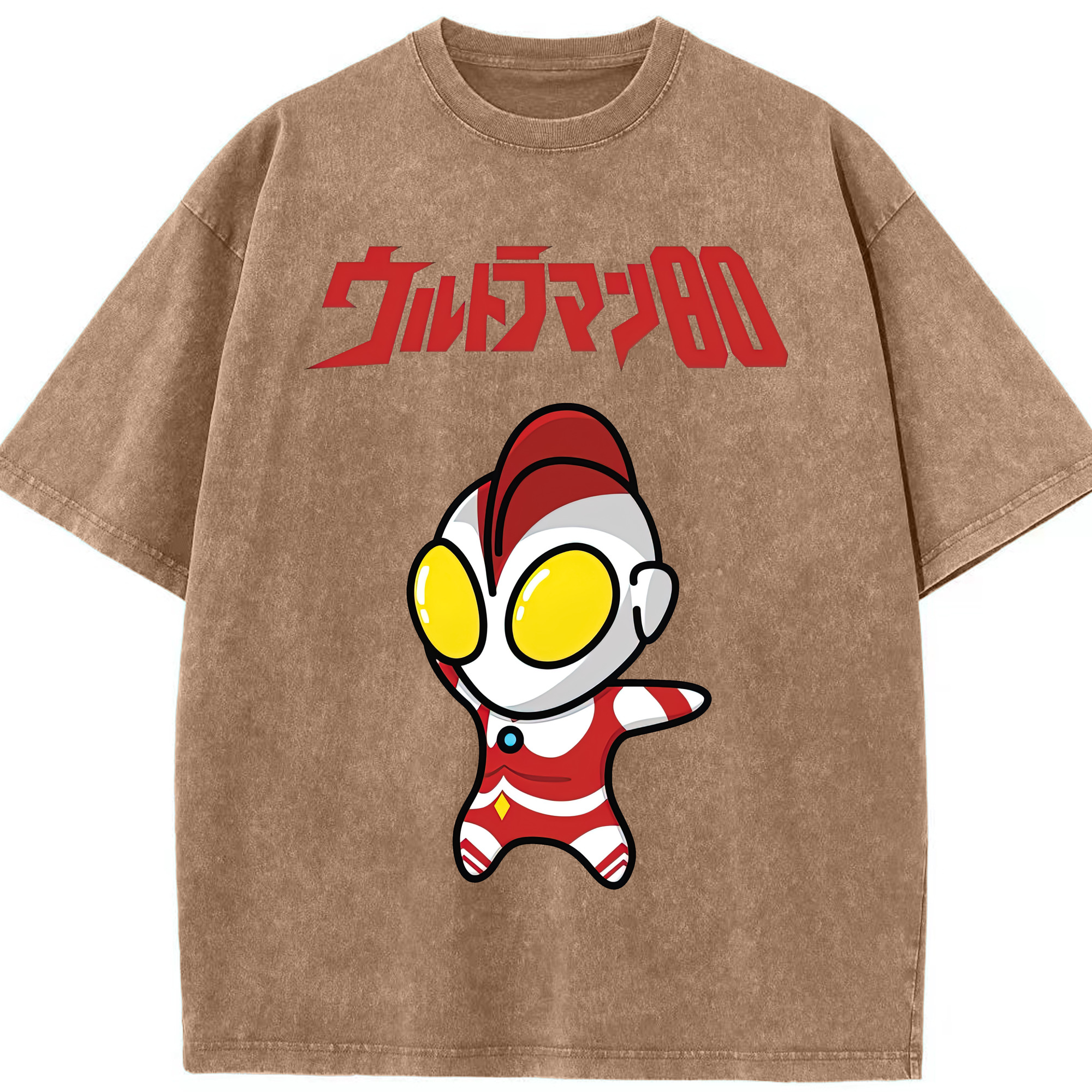 （画像用） ウルトラマン Ultraman 綿100% ヴィンテージ風 半袖Tシャツ（フロントプリント）